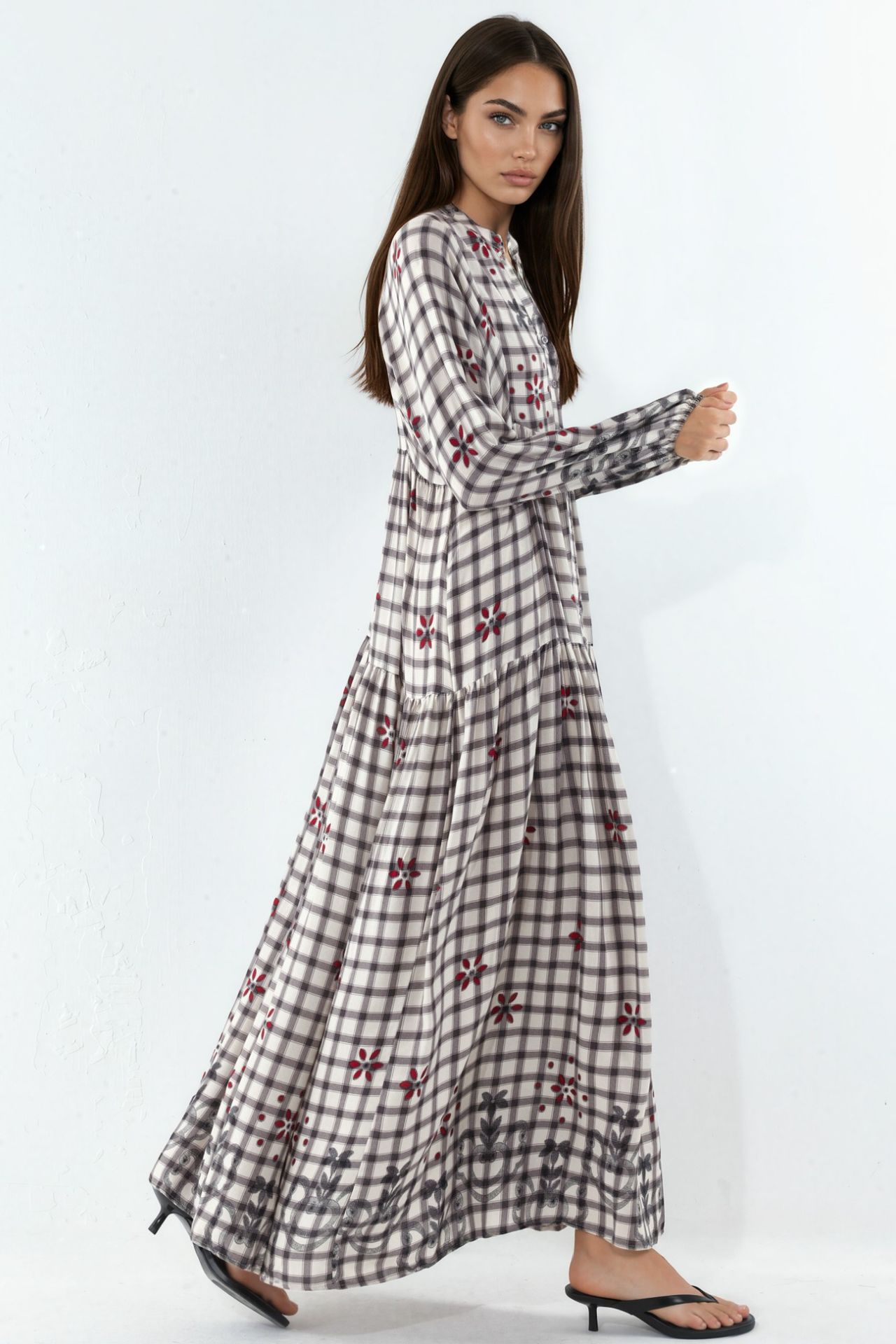 BDART Patterned V-Neck Maxi Dress 2