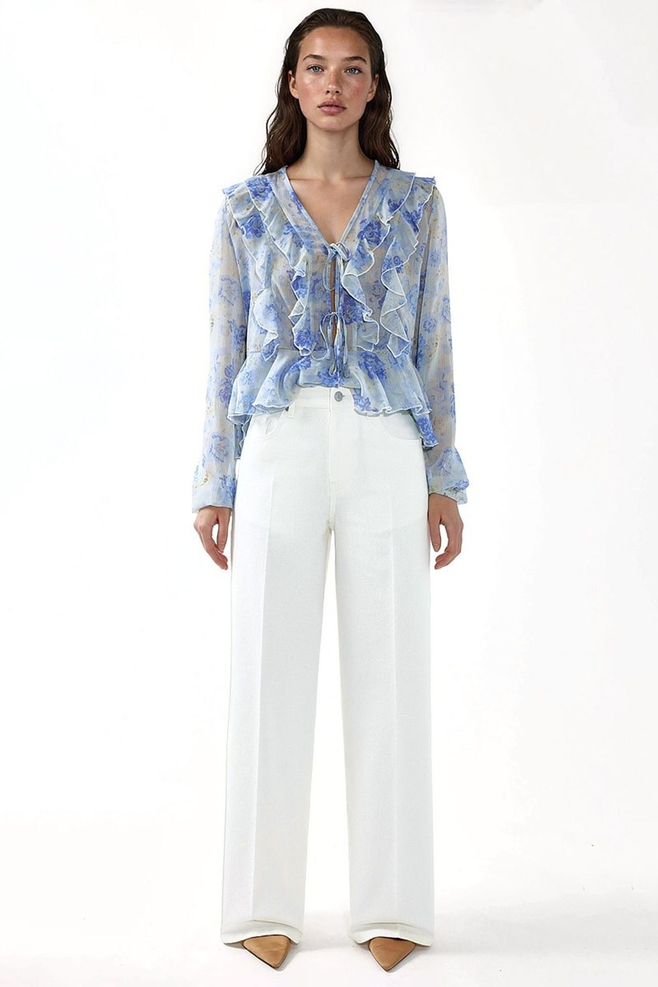 Wide Leg Raw Denim Jeans 8