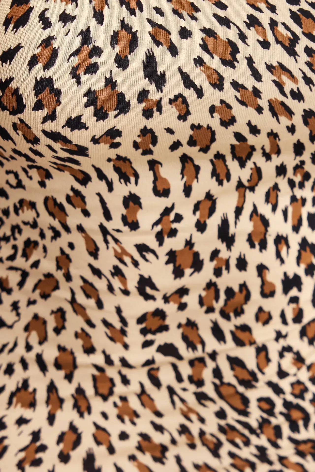 Animal Print Maxi Dress with Spaghetti Straps and Side Slit