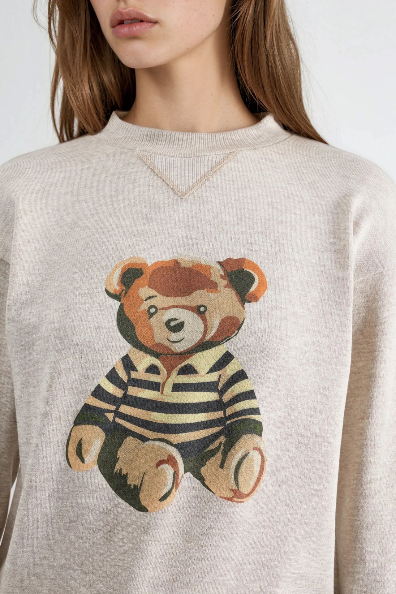 BUSEM Printed Crew Neck Sweatshirt 6