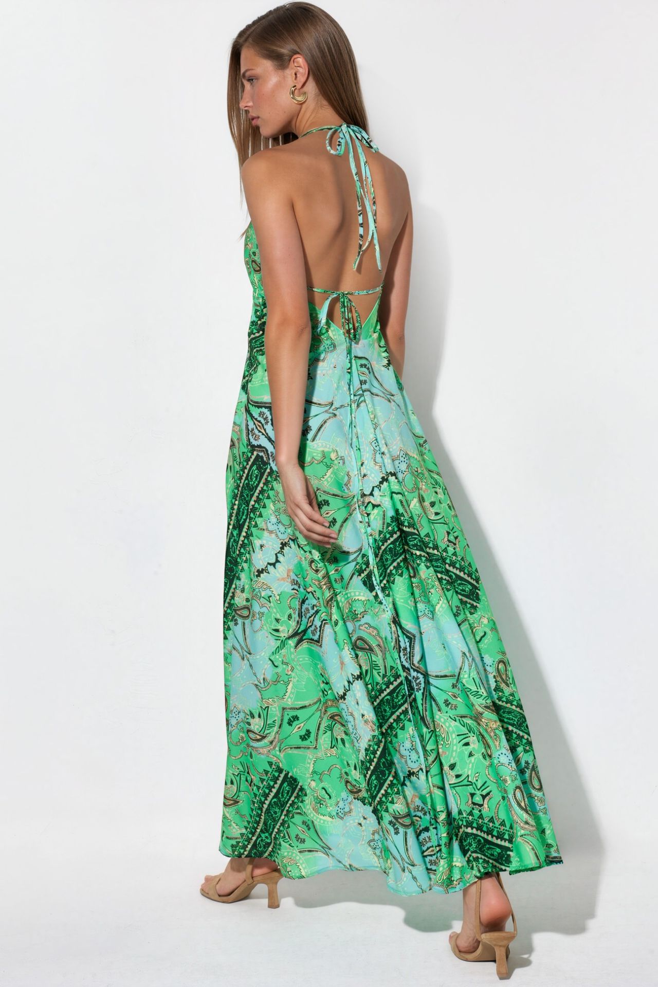 Ethnic Patterned Bohemian Maxi Dress 4