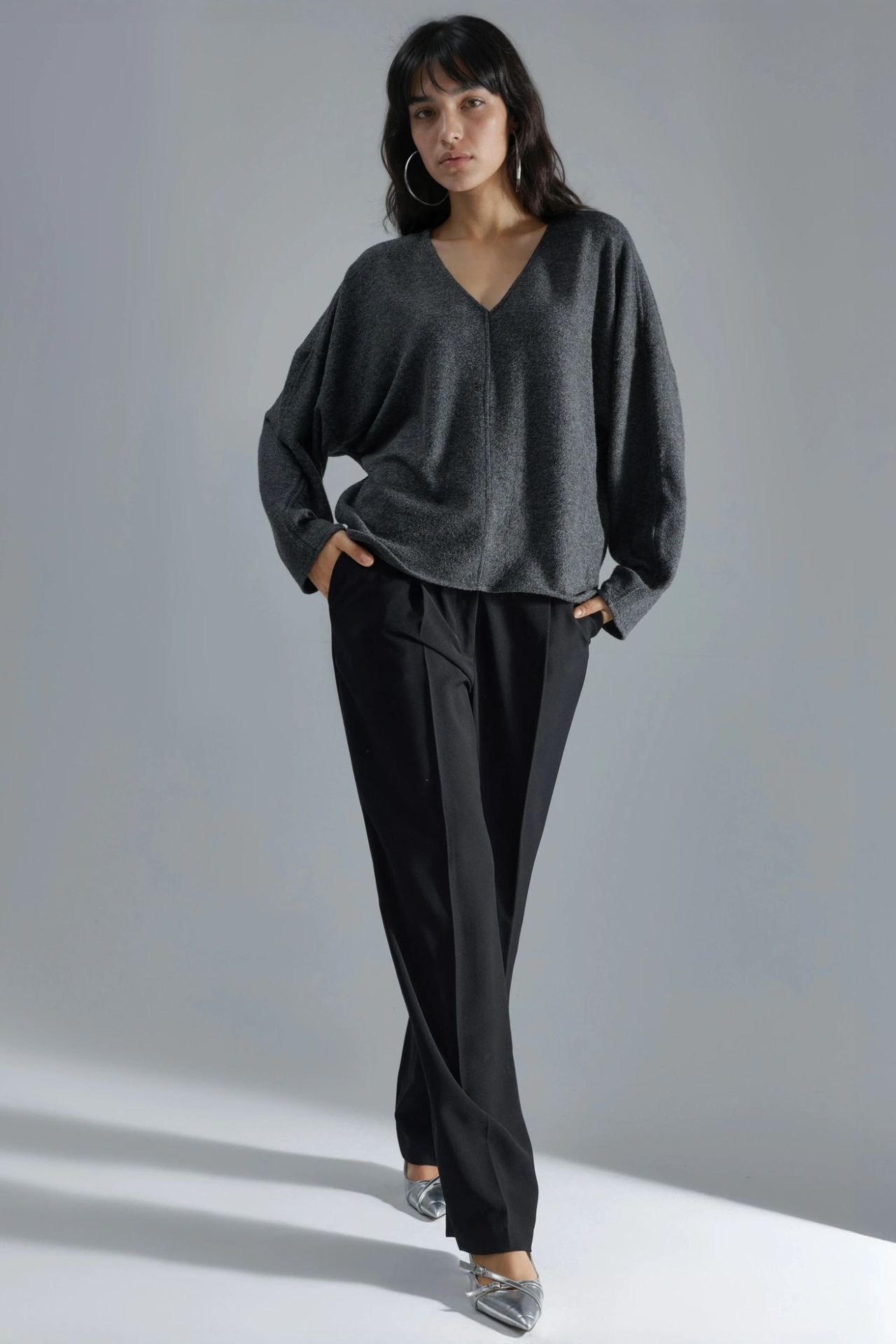 BUSEM V-Neck Long Sleeve Blouse 5