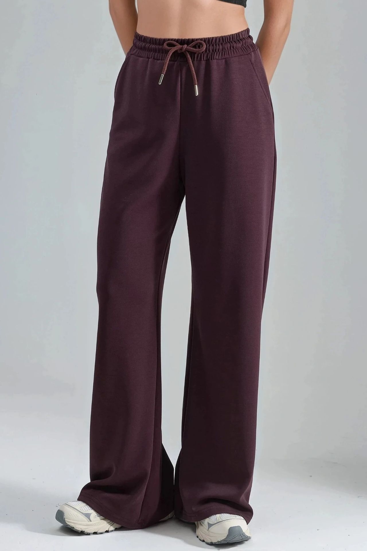 BUSEM Mid Waist Wide Leg Modal Pants 1