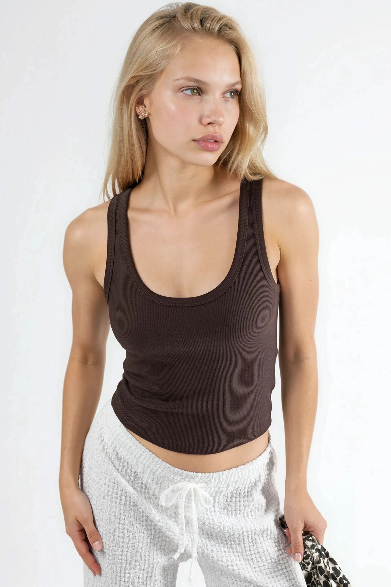 BUSEM Ribbed Modal Cotton Cami 1