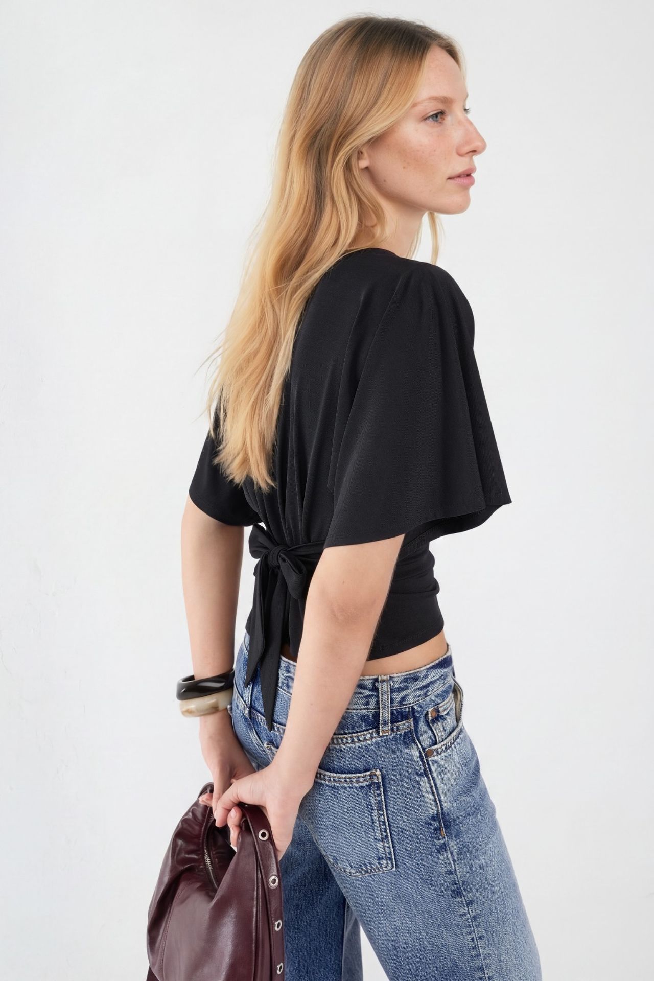 Boat Neck Knitted Top 2