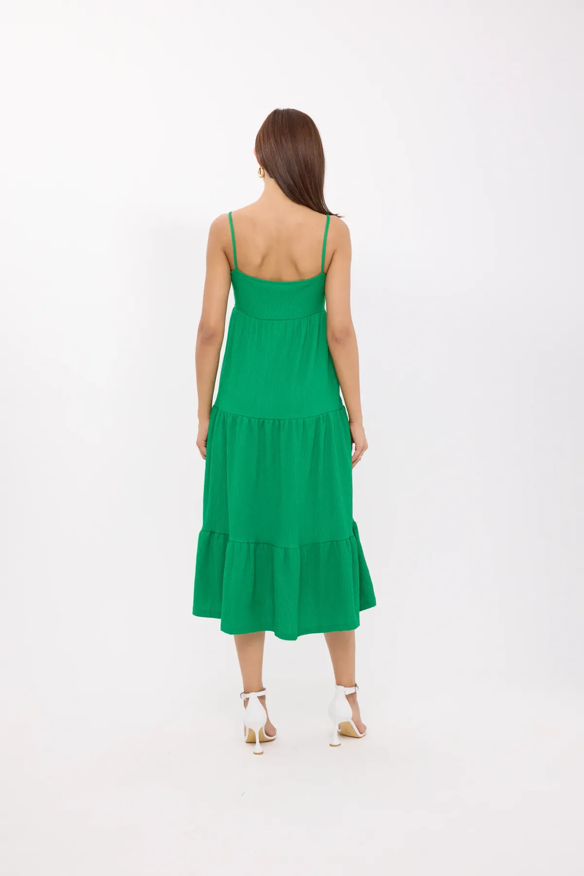 Spaghetti Strap Tiered Midi Dress 5