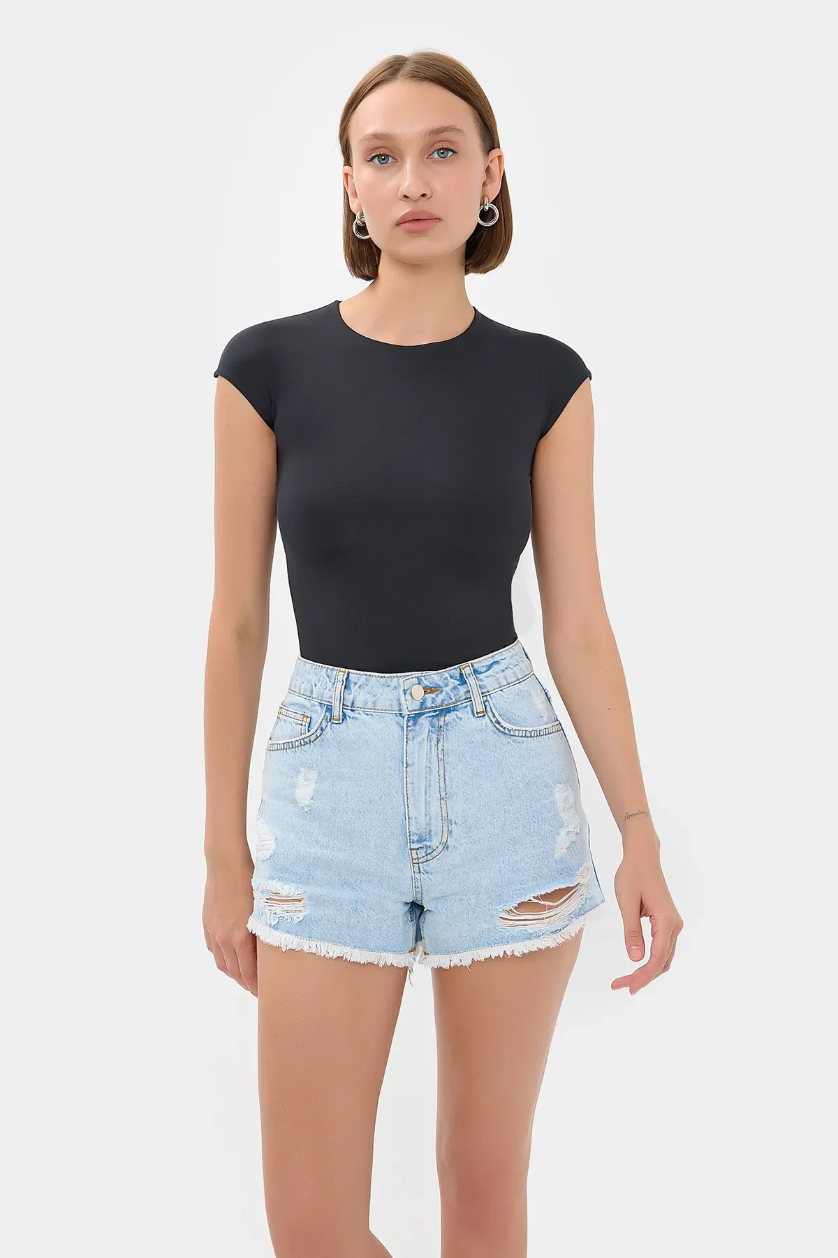 Temel Dokuma Bisiklet Yaka T-Shirt 1