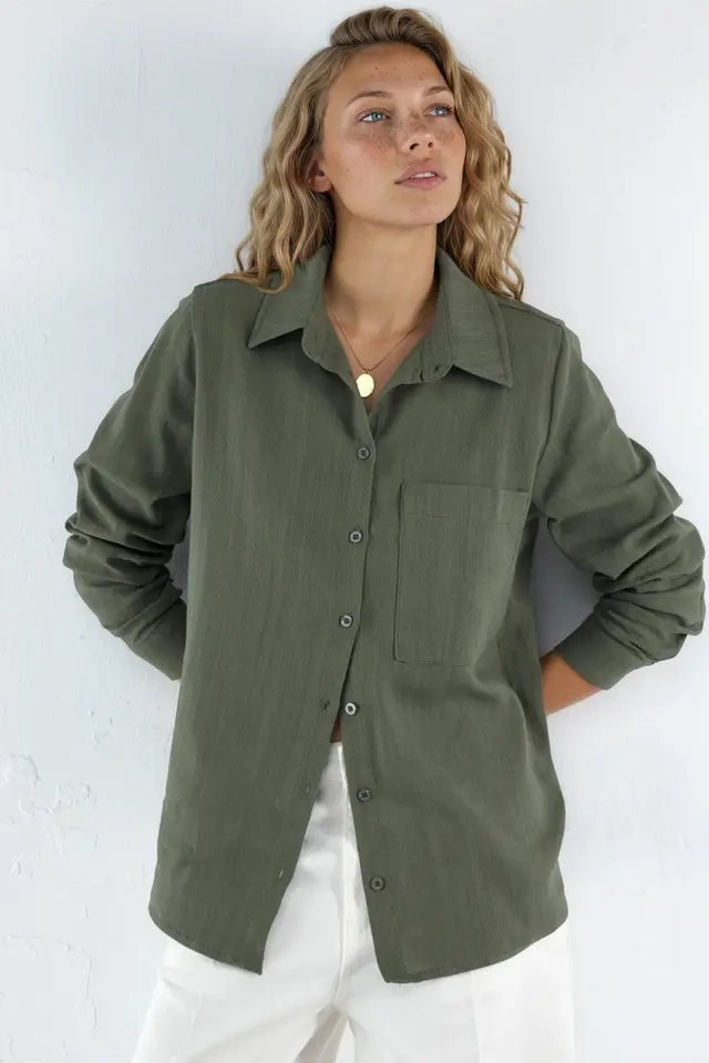 Linen Shirt with Pockets