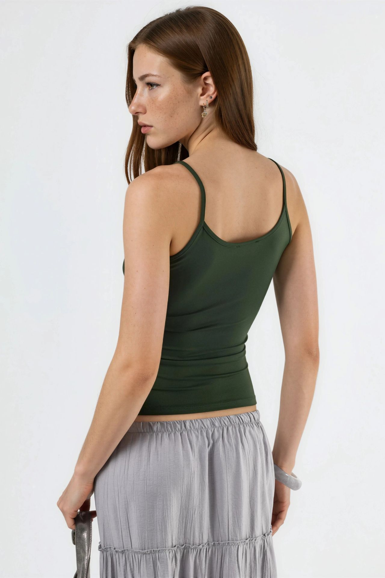 BUSEM Fitted U Collar Knitted Tank Top 3