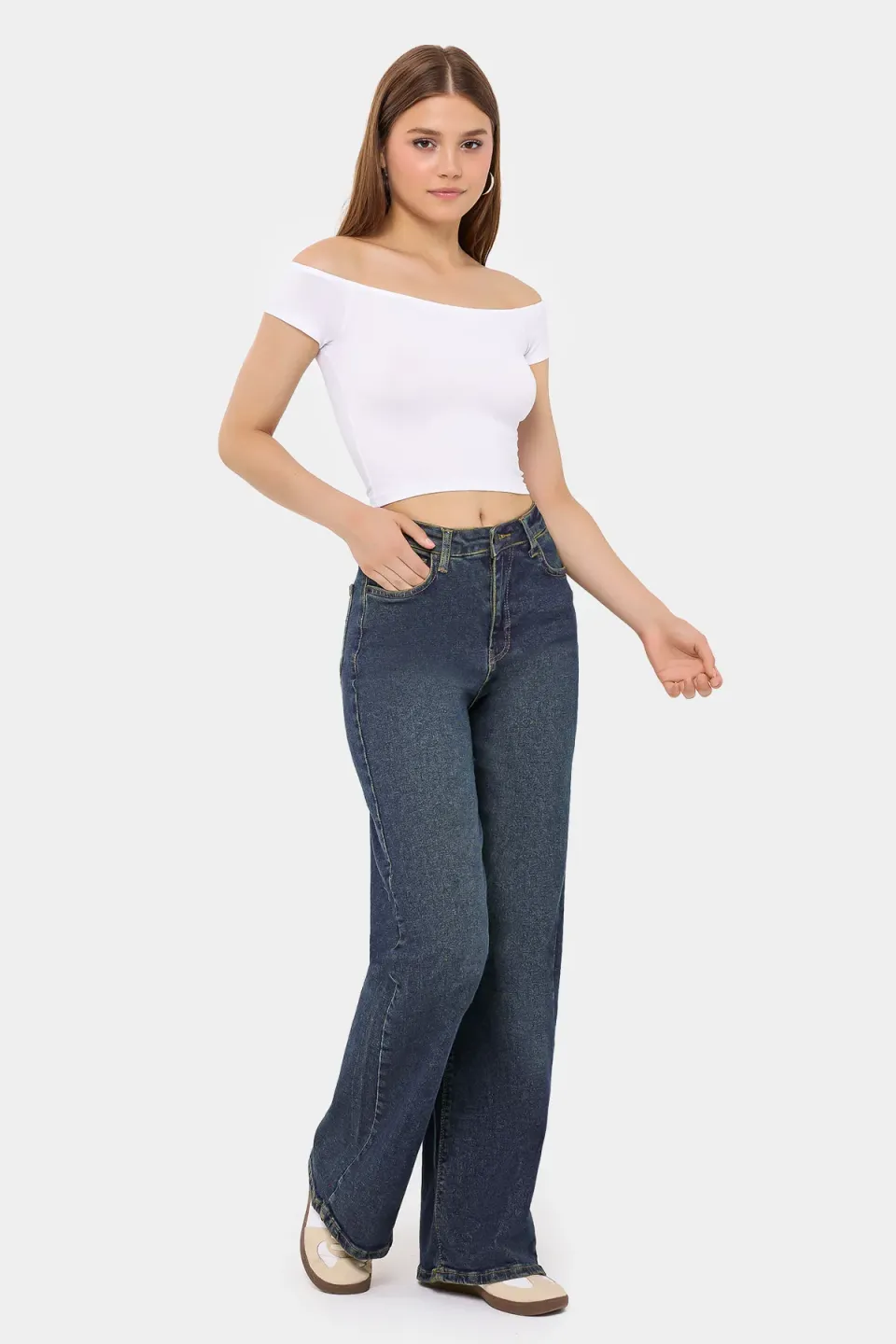 Off-Shoulder Crop Top