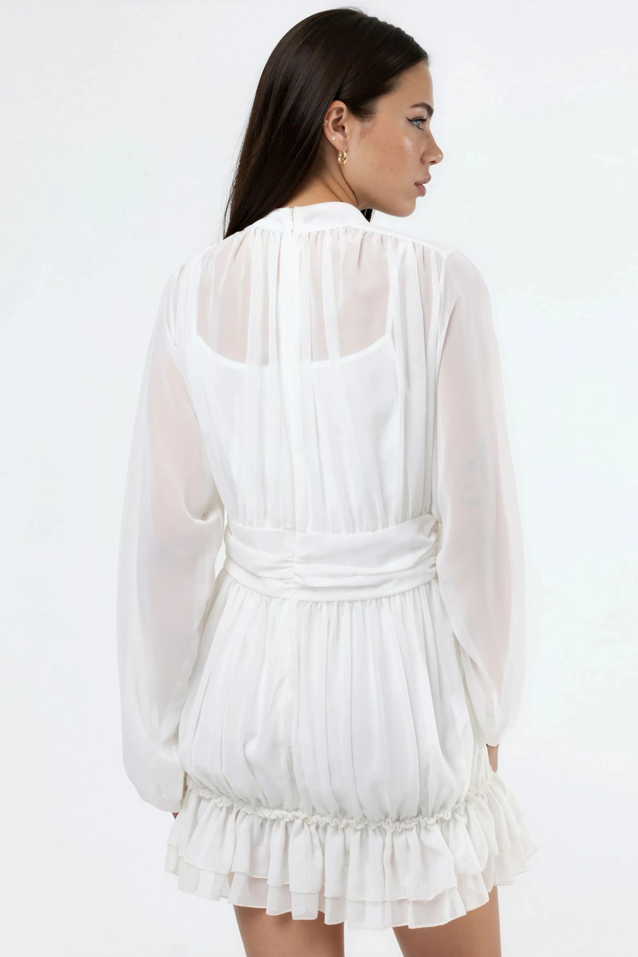 MSN Frilly Turtleneck Mini Dress 3