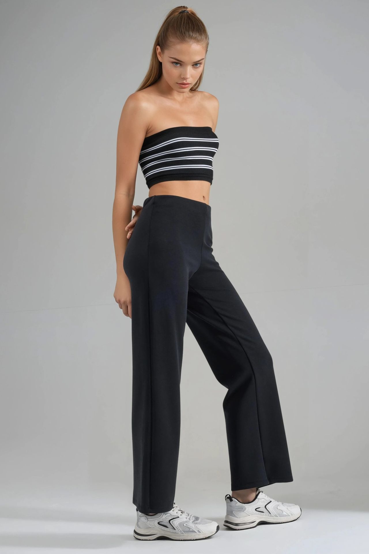 BUSEM High Waist Straight Leg Pants 2