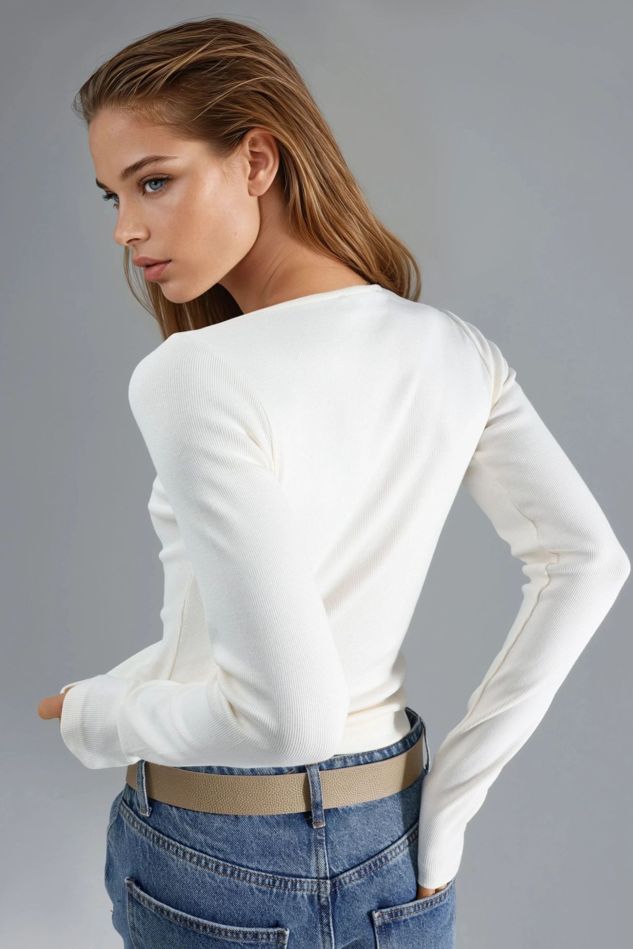 BUSEM Lace Detailed V-Neck Blouse 3