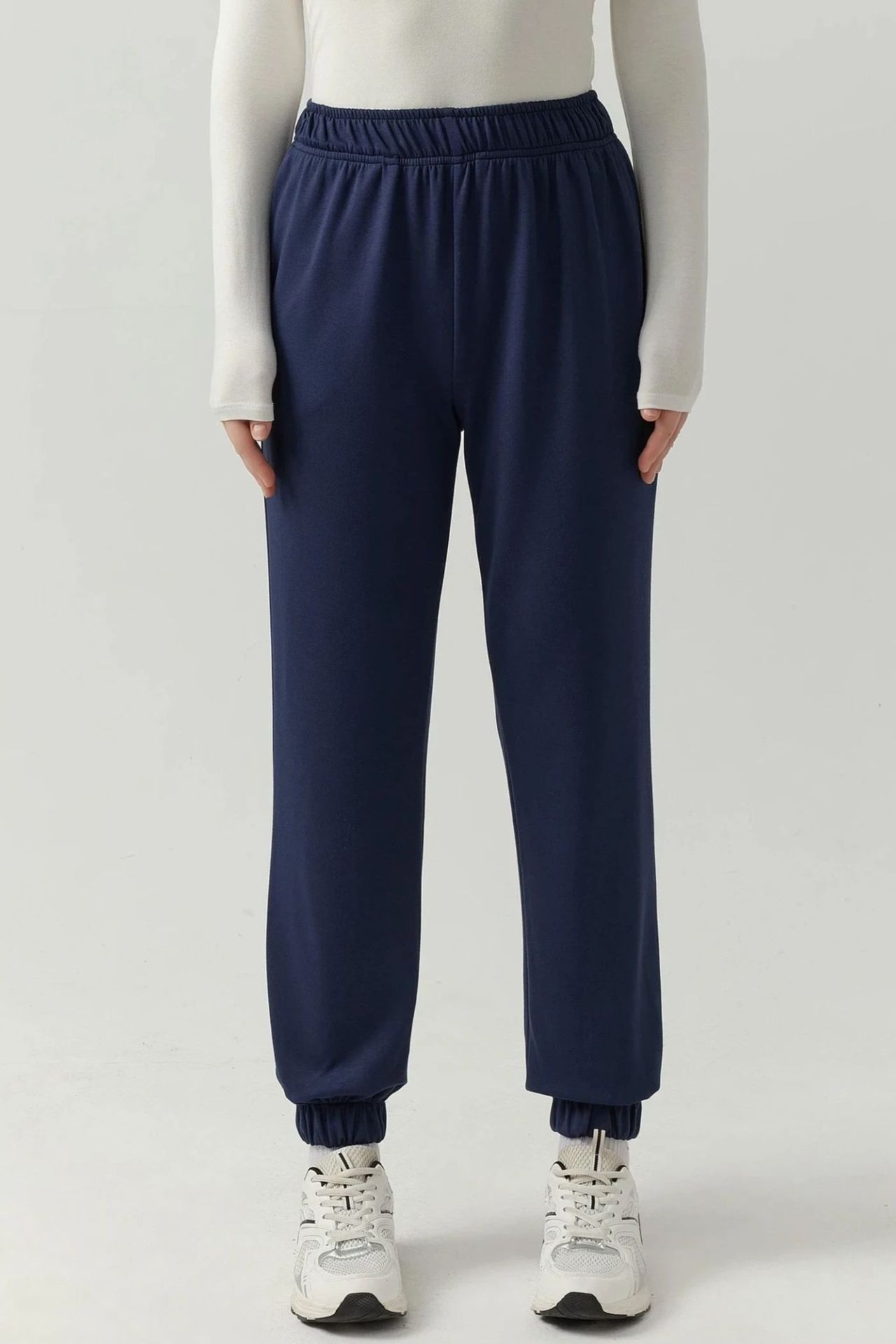 Elastic Waist Modal Touch Jogger Pants 1