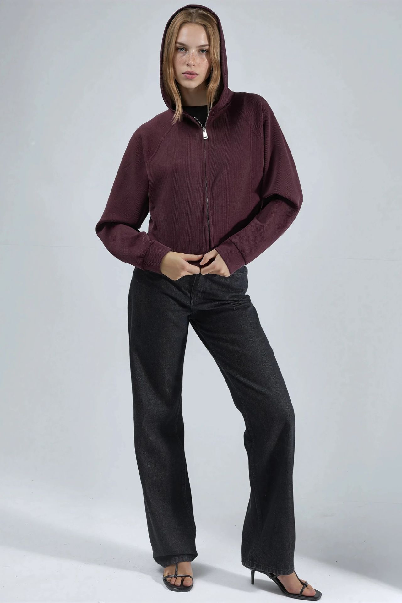 BUSEM Hooded Full-Zip Jacket with Pockets 2