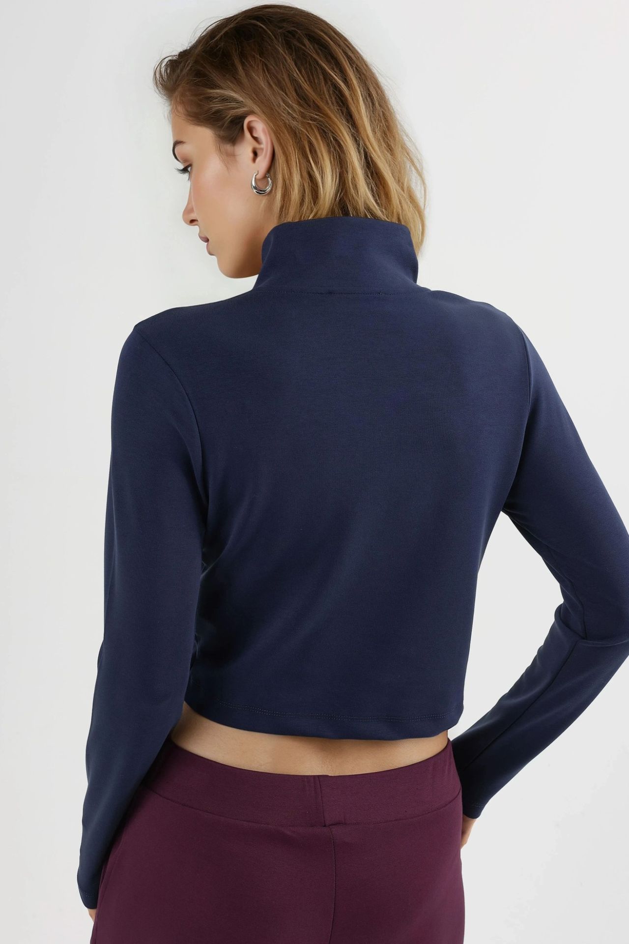 BUSEM Fitted Knitted Jacket with Zipper Closure 3