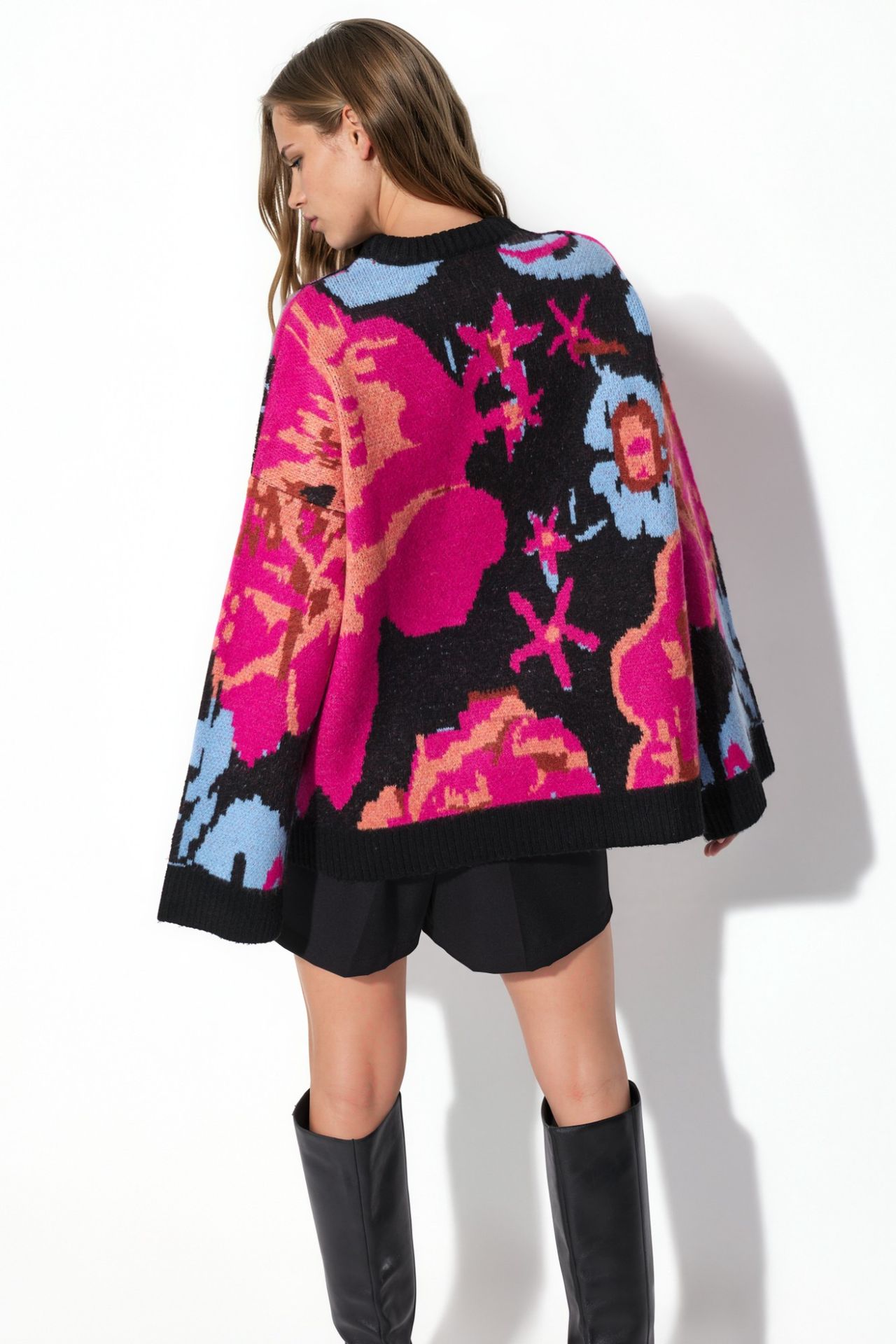 Jacquard Oversized Knit Sweater 5