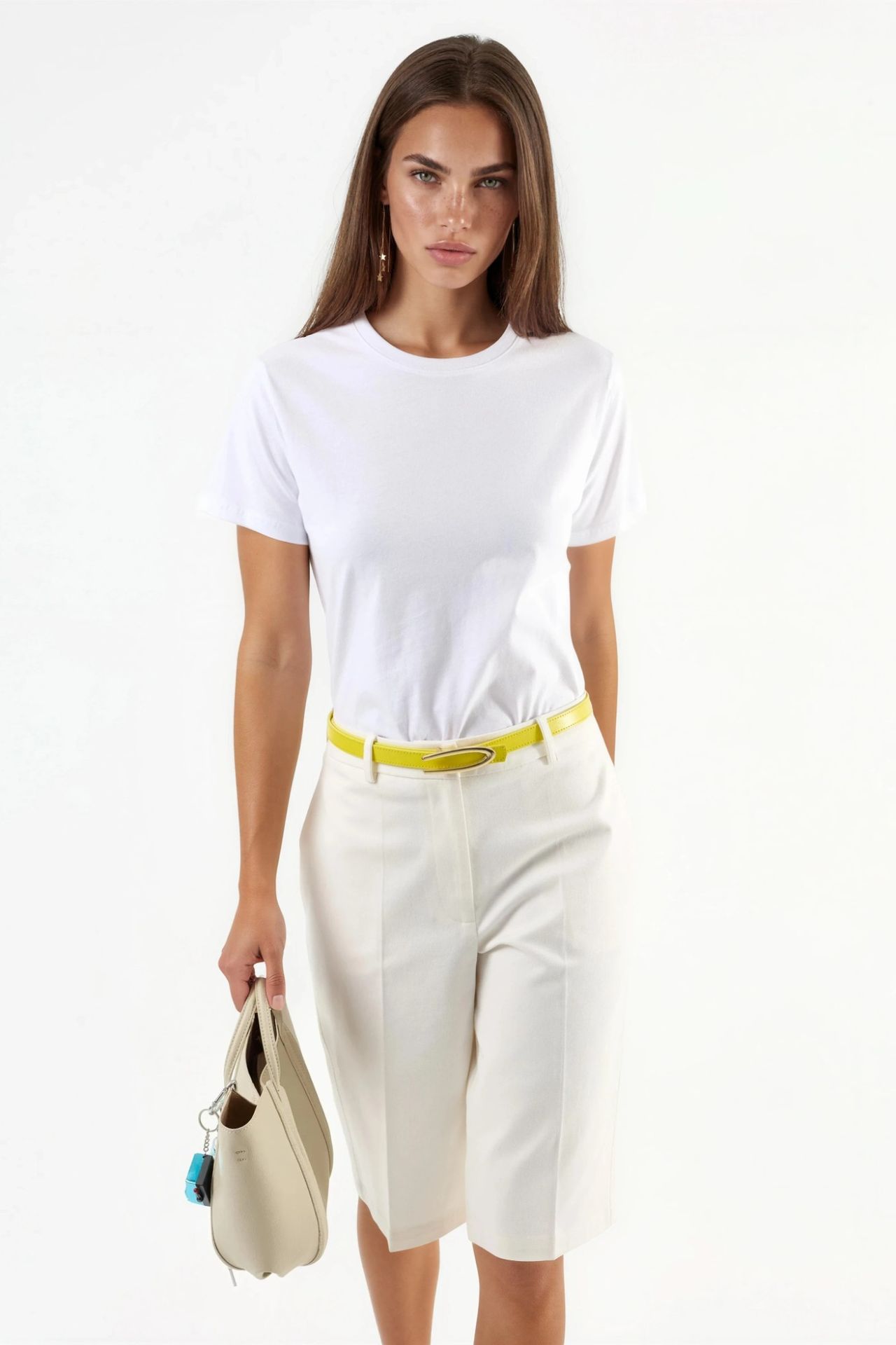 BUSEM Plain Crew Neck Cotton T-Shirt 5