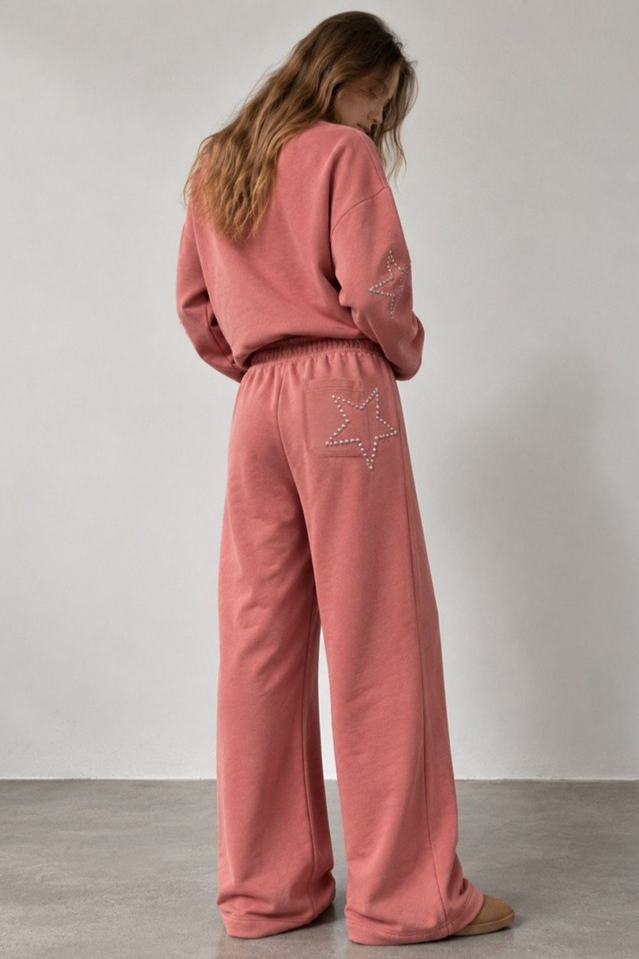 Wide Leg Pants with Star Detail 3