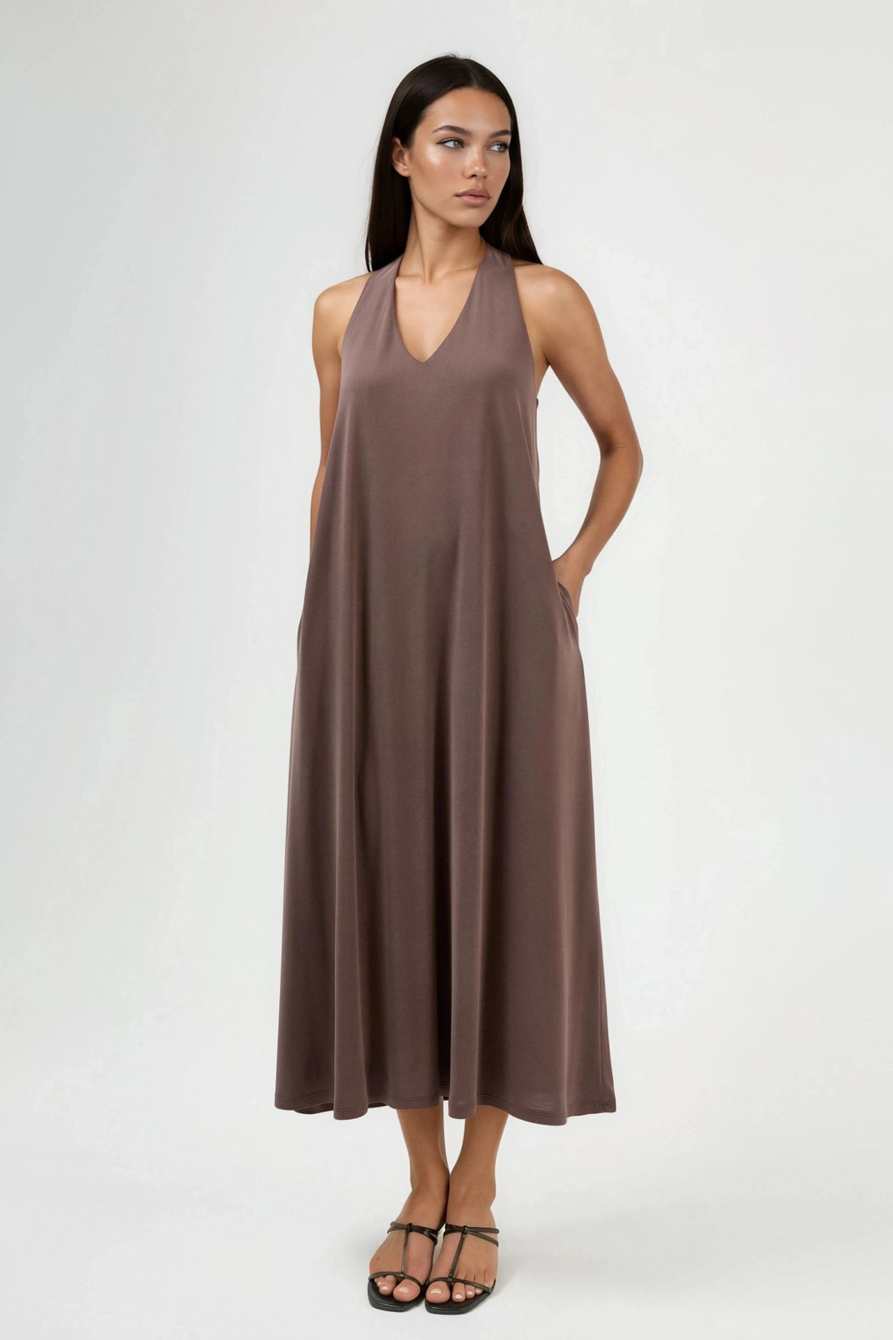 BUSEM Halter Neck Modal Dress 1