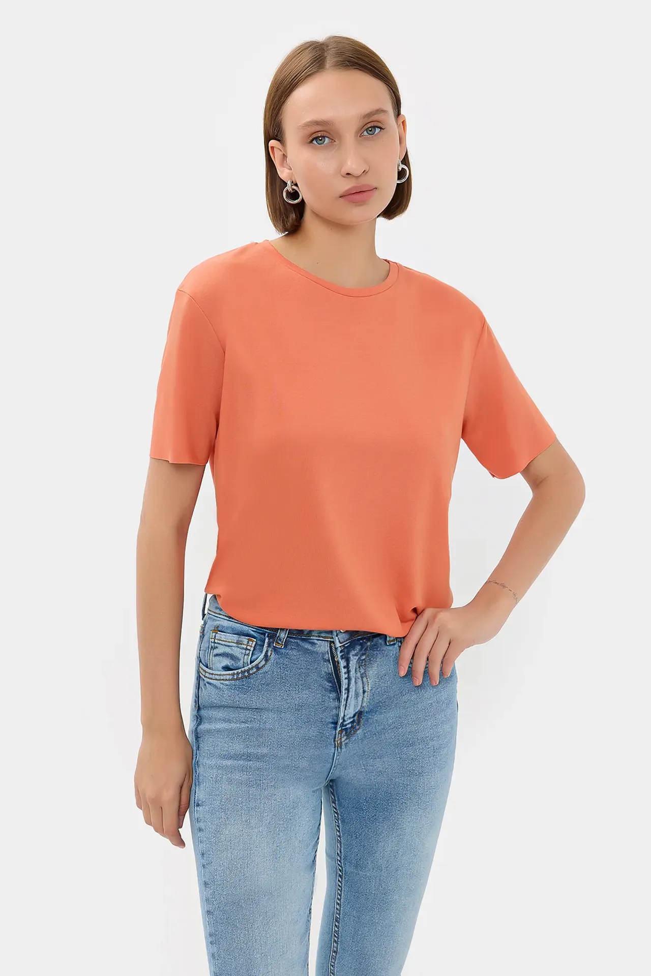 Basic Round Neck Short Sleeve T-Shirt
