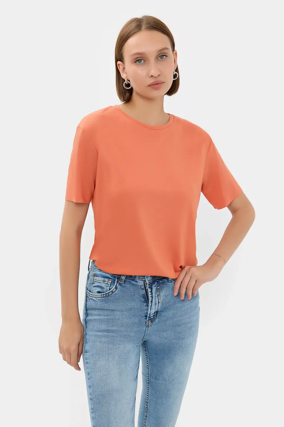 Basic Round Neck Short Sleeve T-Shirt