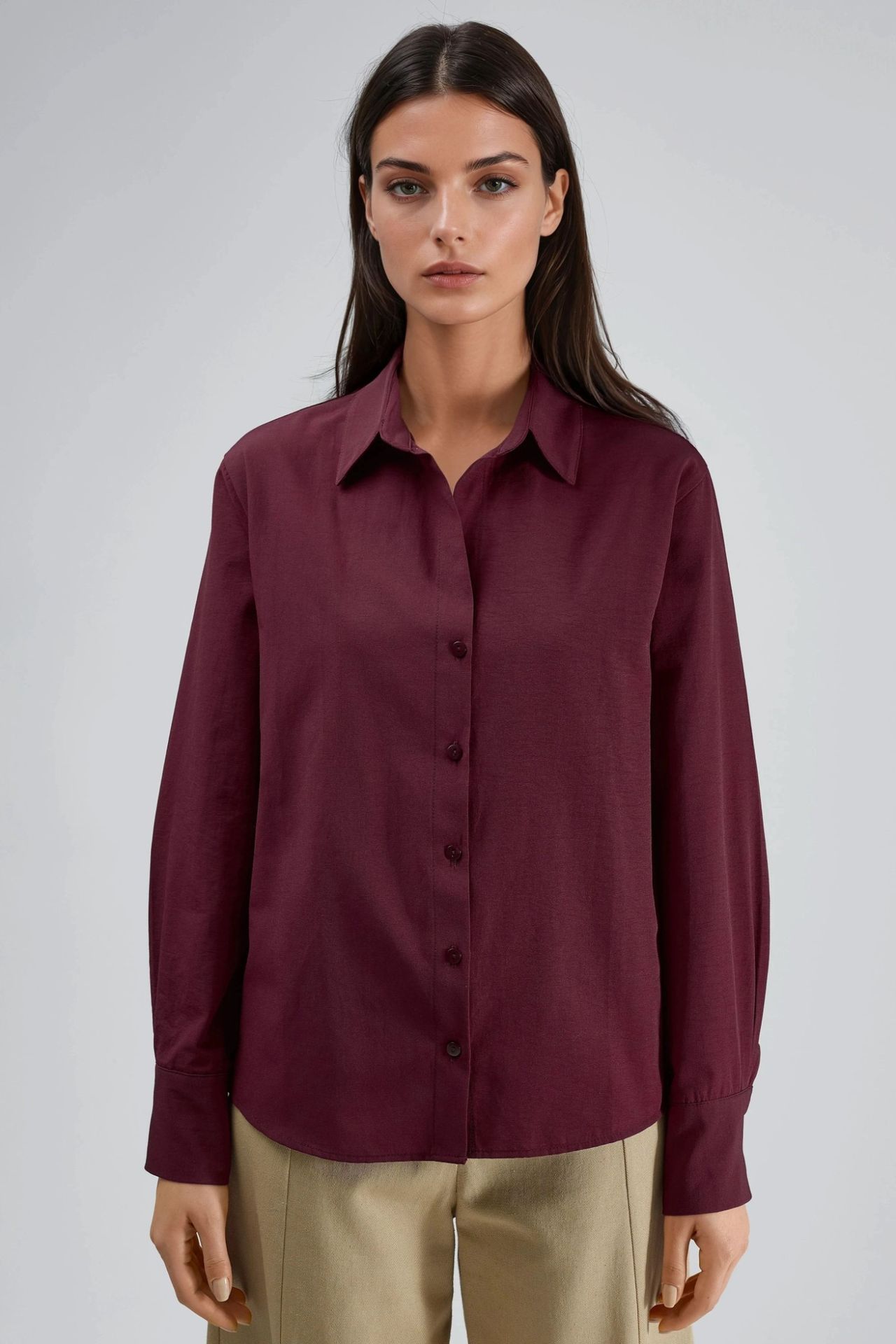 BUSEM Button-Up Relaxed Fit Shirt 7
