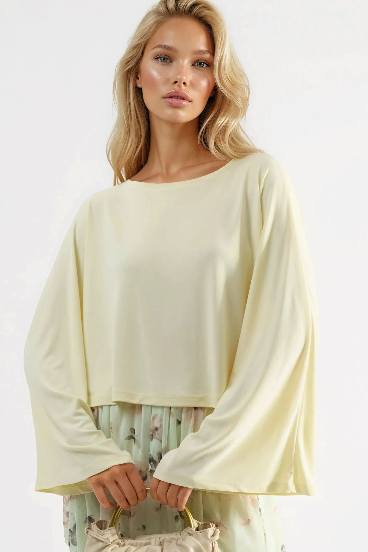 BUSEM Loose Fit Boat Neck Blouse 1