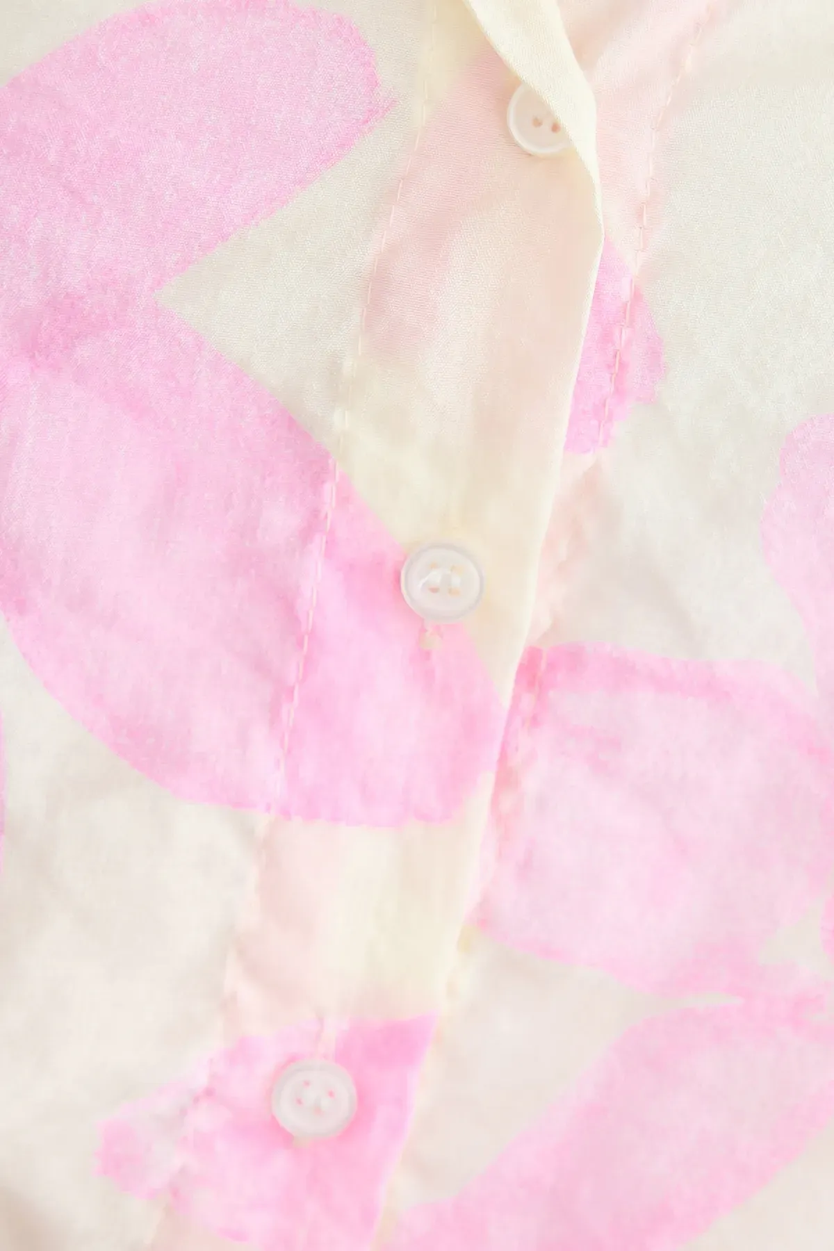Floral Organza Short-Sleeve Cropped Shirt 5