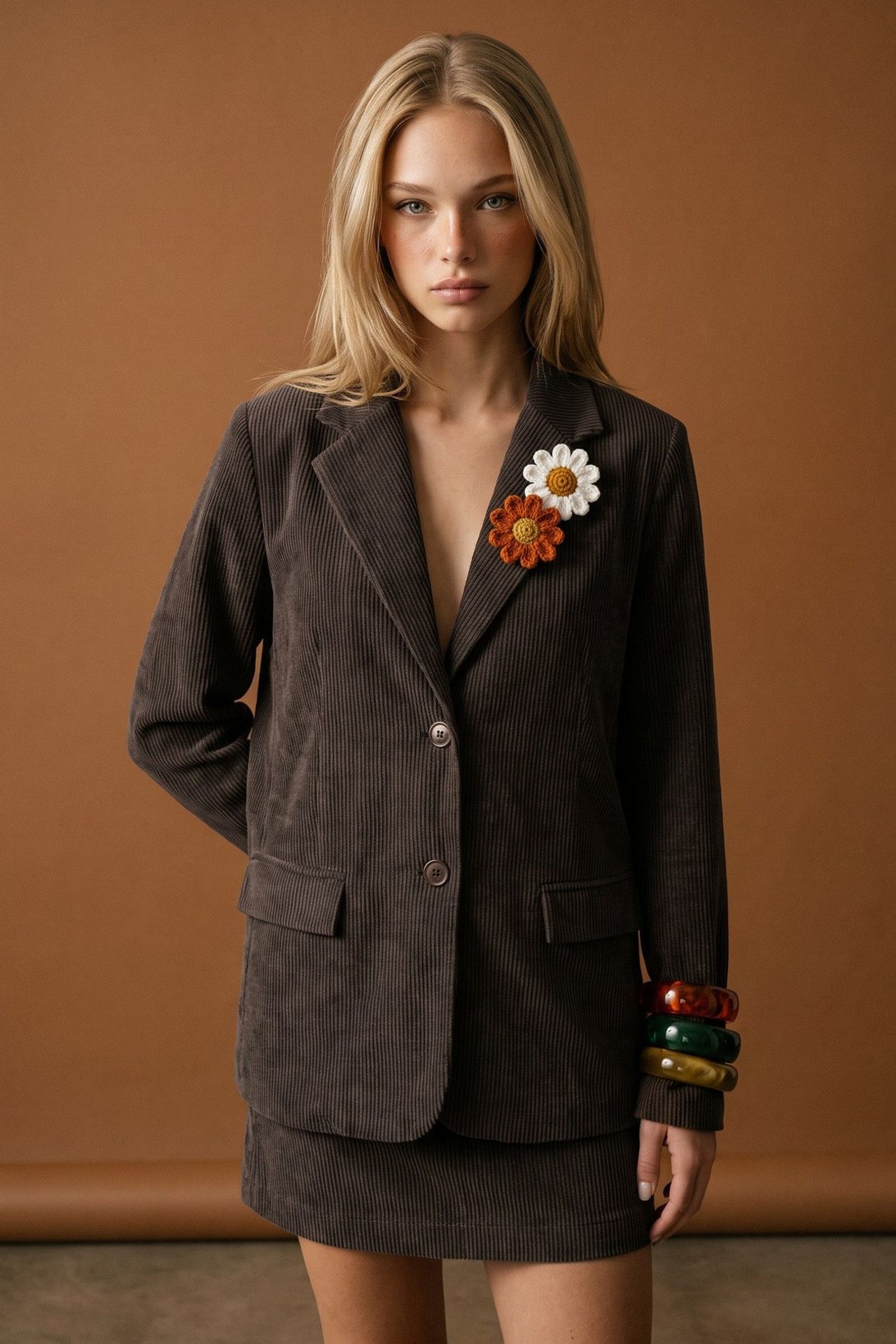 Regular Fit Velvet Jacket 1