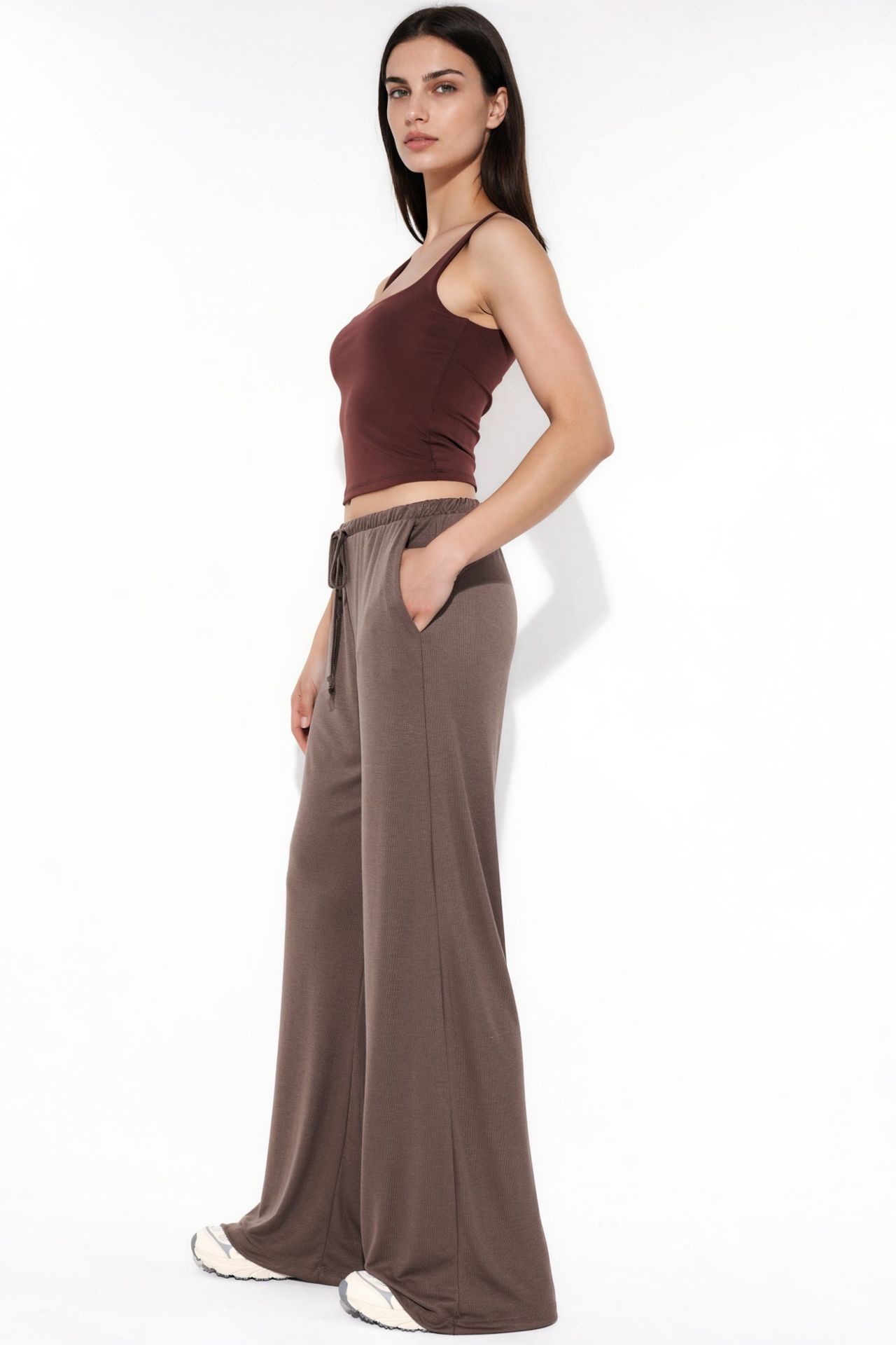 BUSEM Wide Leg Drawstring Trousers 4