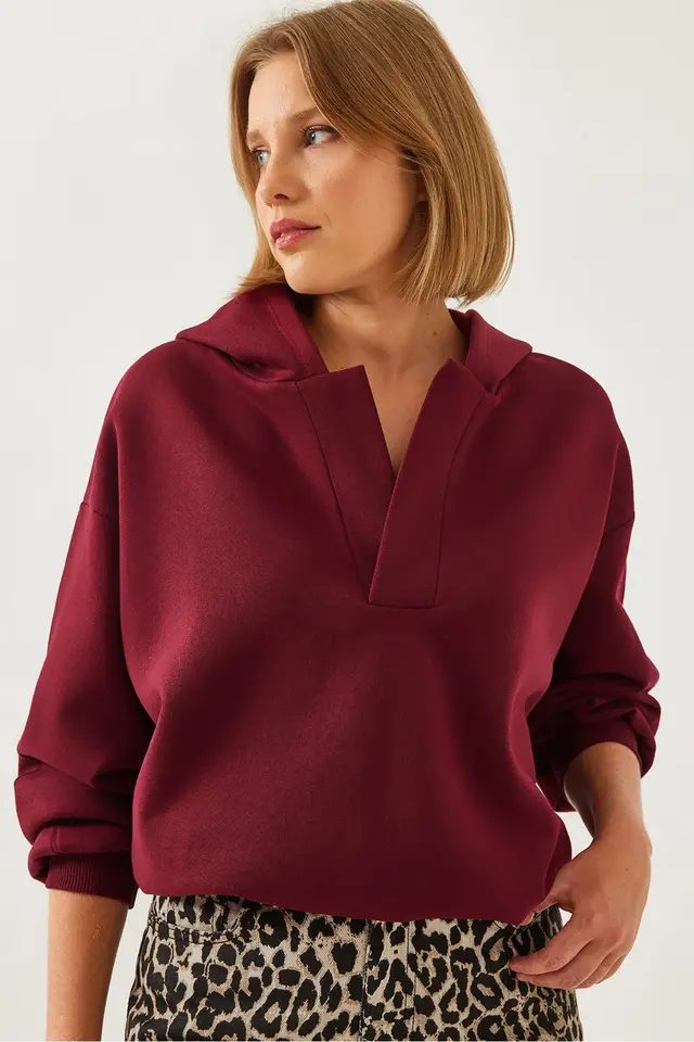 LUCCI Relaxed Fit Hooded Long Sleeve Hoodie