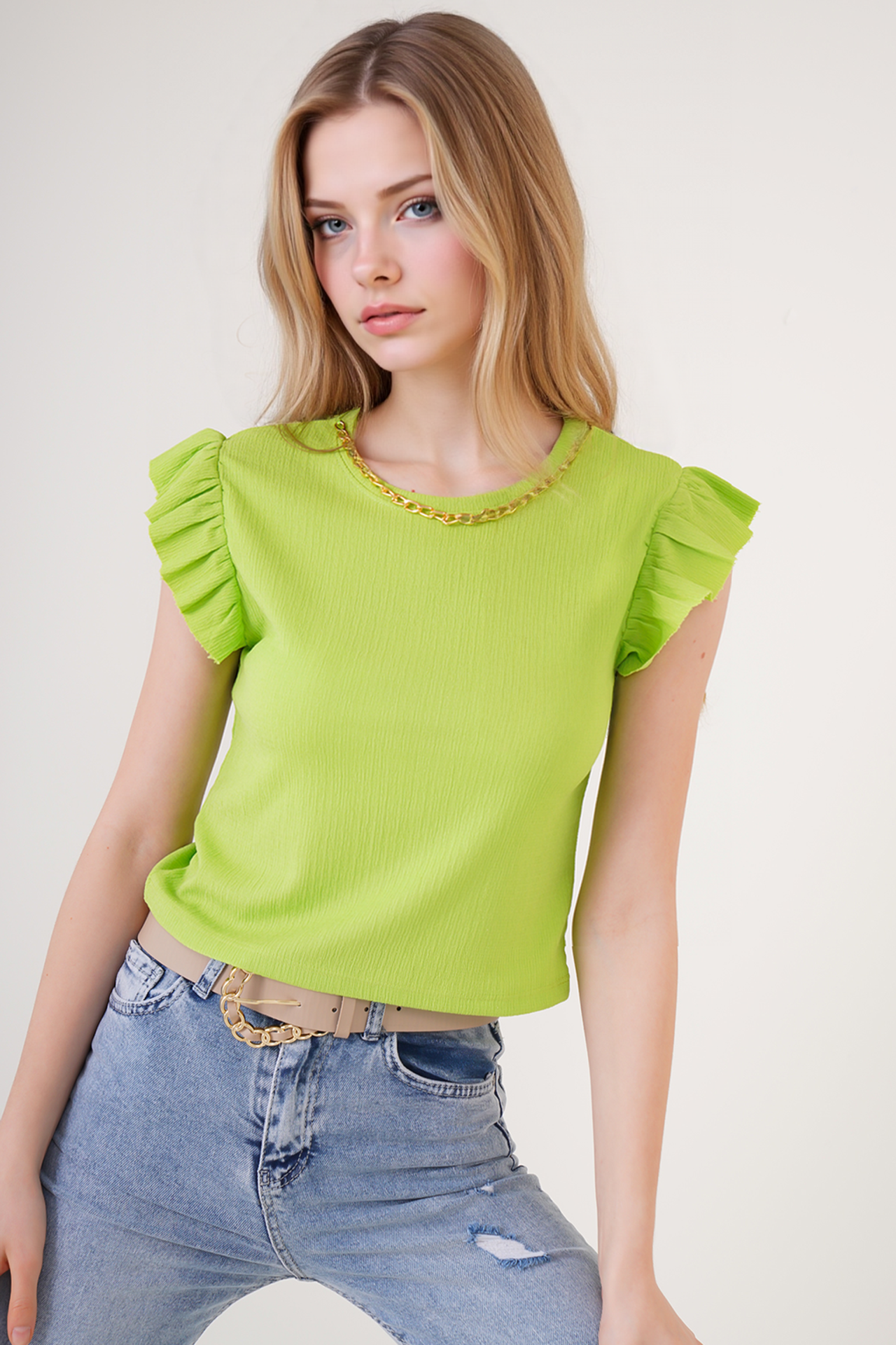 BDART Ribbed Sleeveless Crew Neck Blouse 1