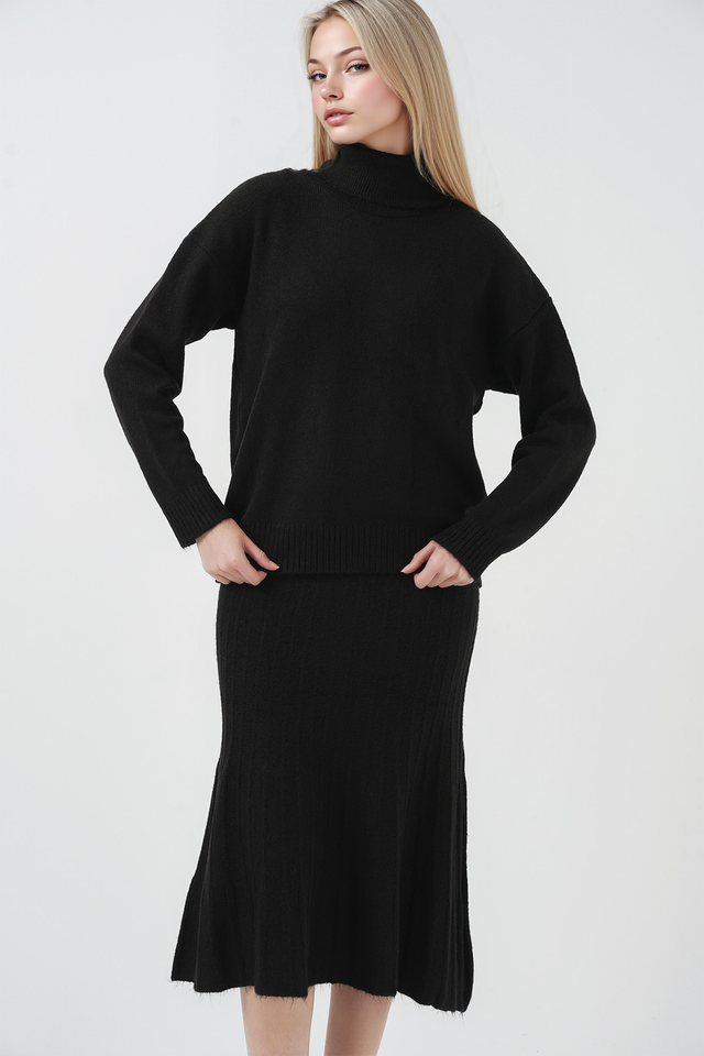 BDART Ribbed Turtleneck Knit Co-Ord Set