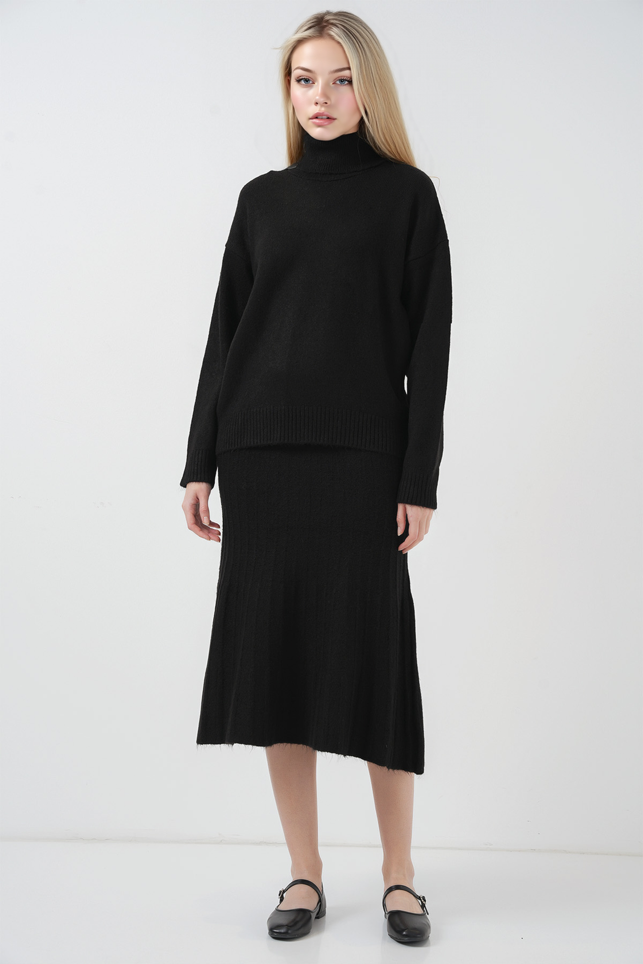 BDART Ribbed Turtleneck Knit Co-Ord Set 2