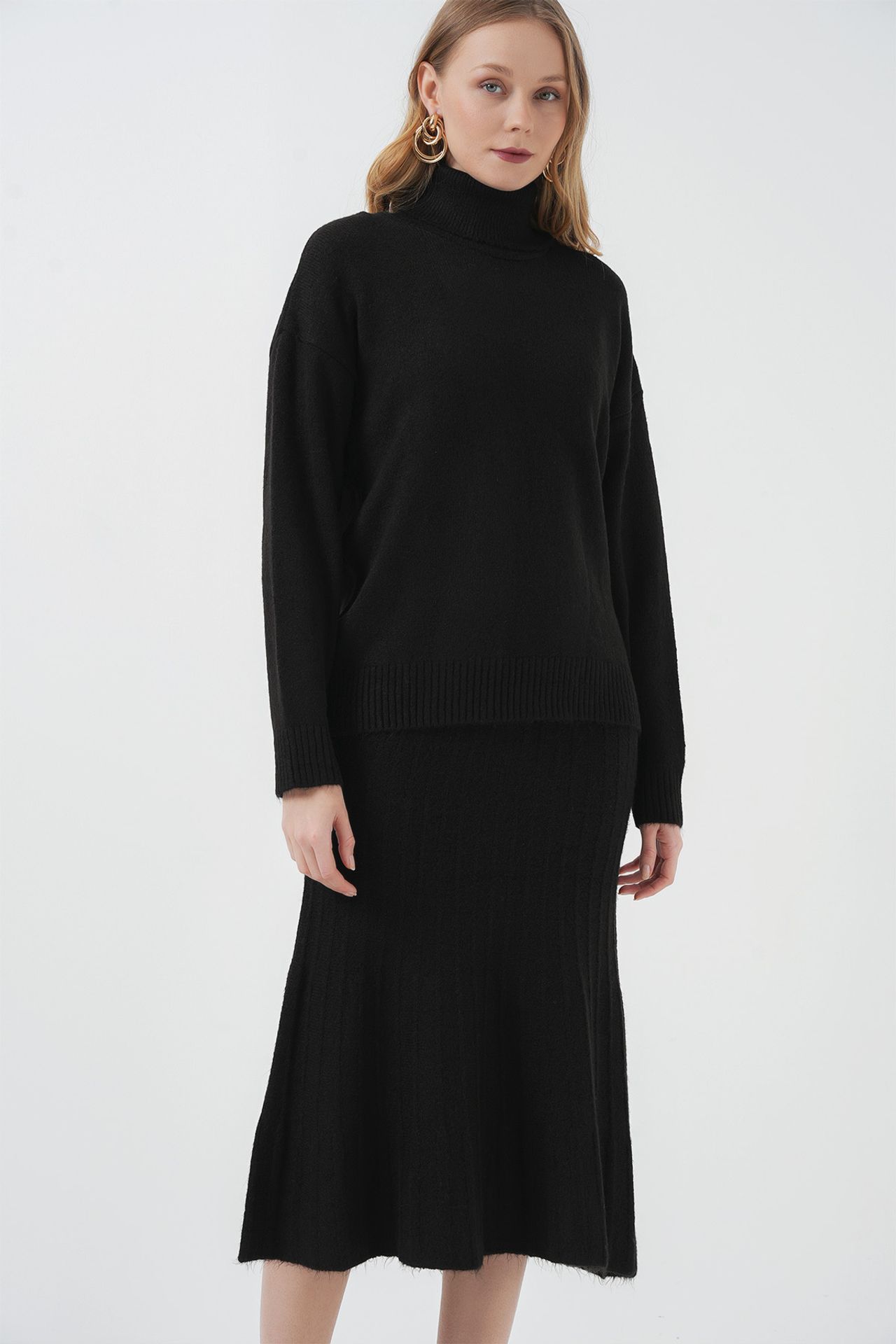 BDART Ribbed Turtleneck Knit Co-Ord Set 4