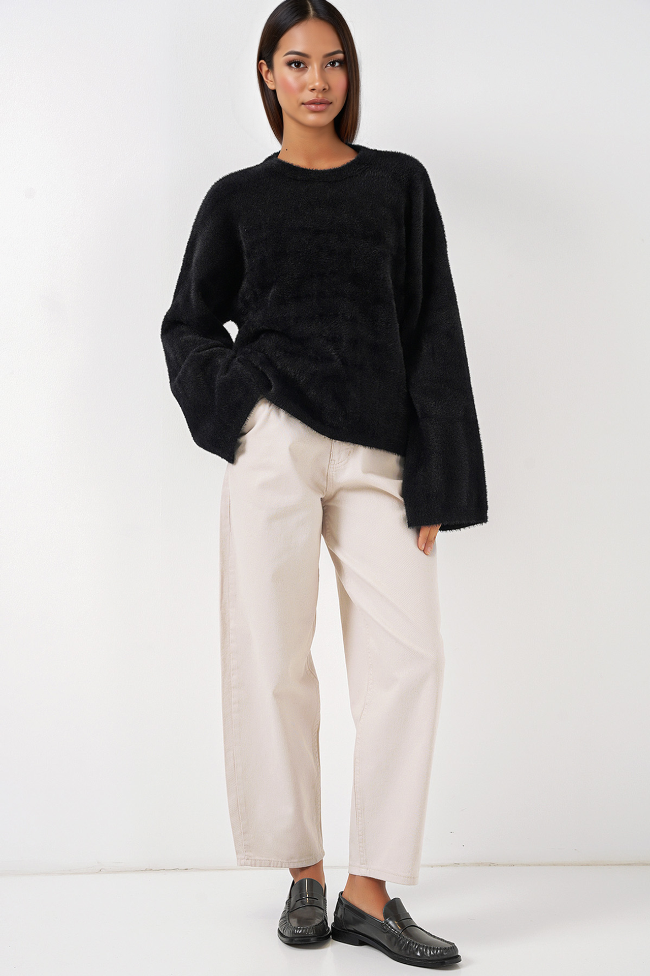 BDART Relaxed Fit Ribbed Knit Sweater 2