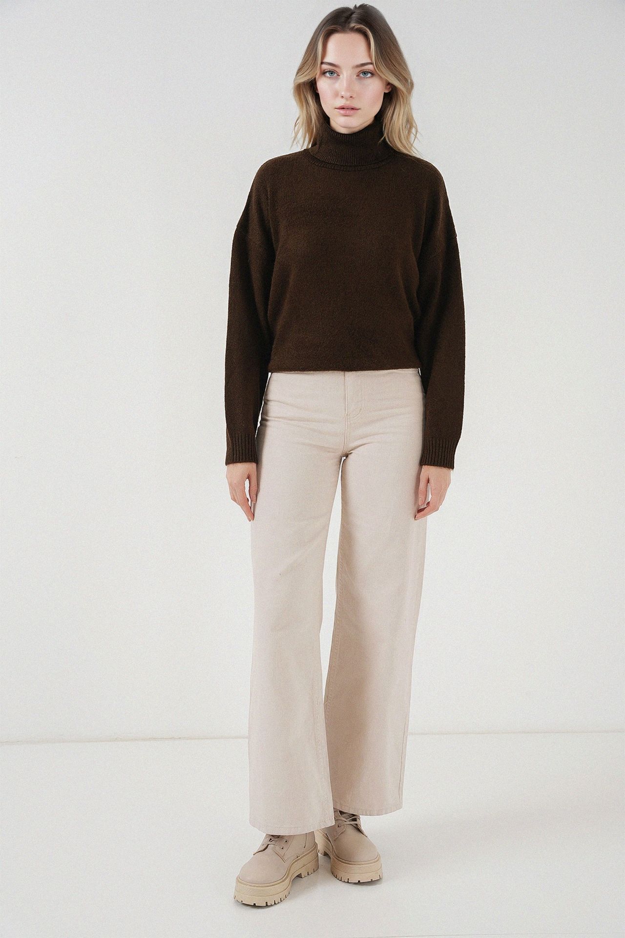 BDART Oversized Ribbed Turtleneck Sweater 2