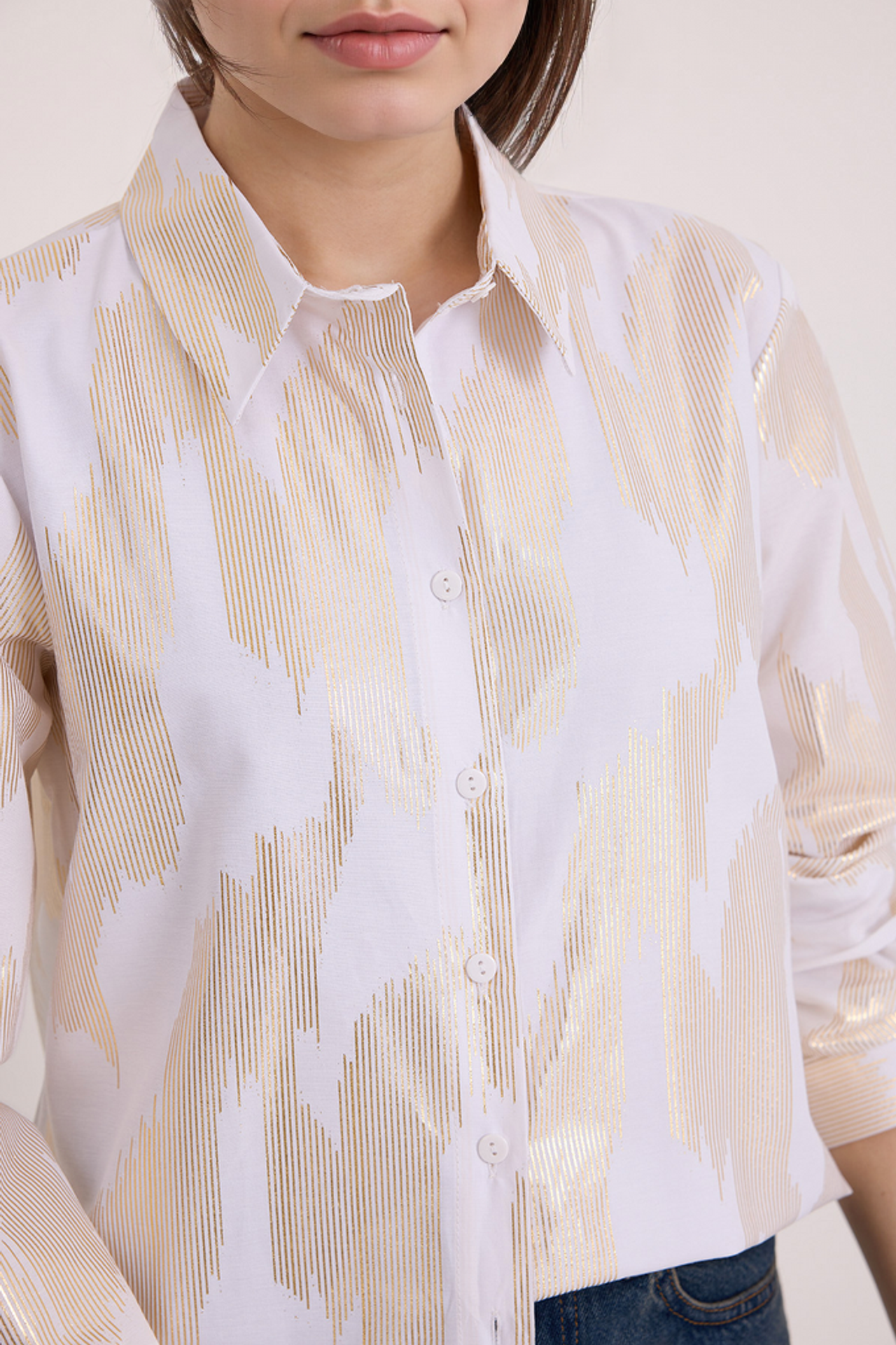 BDART Oversized Abstract Print Button-Front Shirt 4