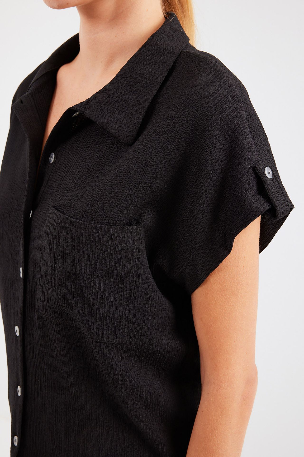 BDART Textured Crepe Shirt with Pocket 4