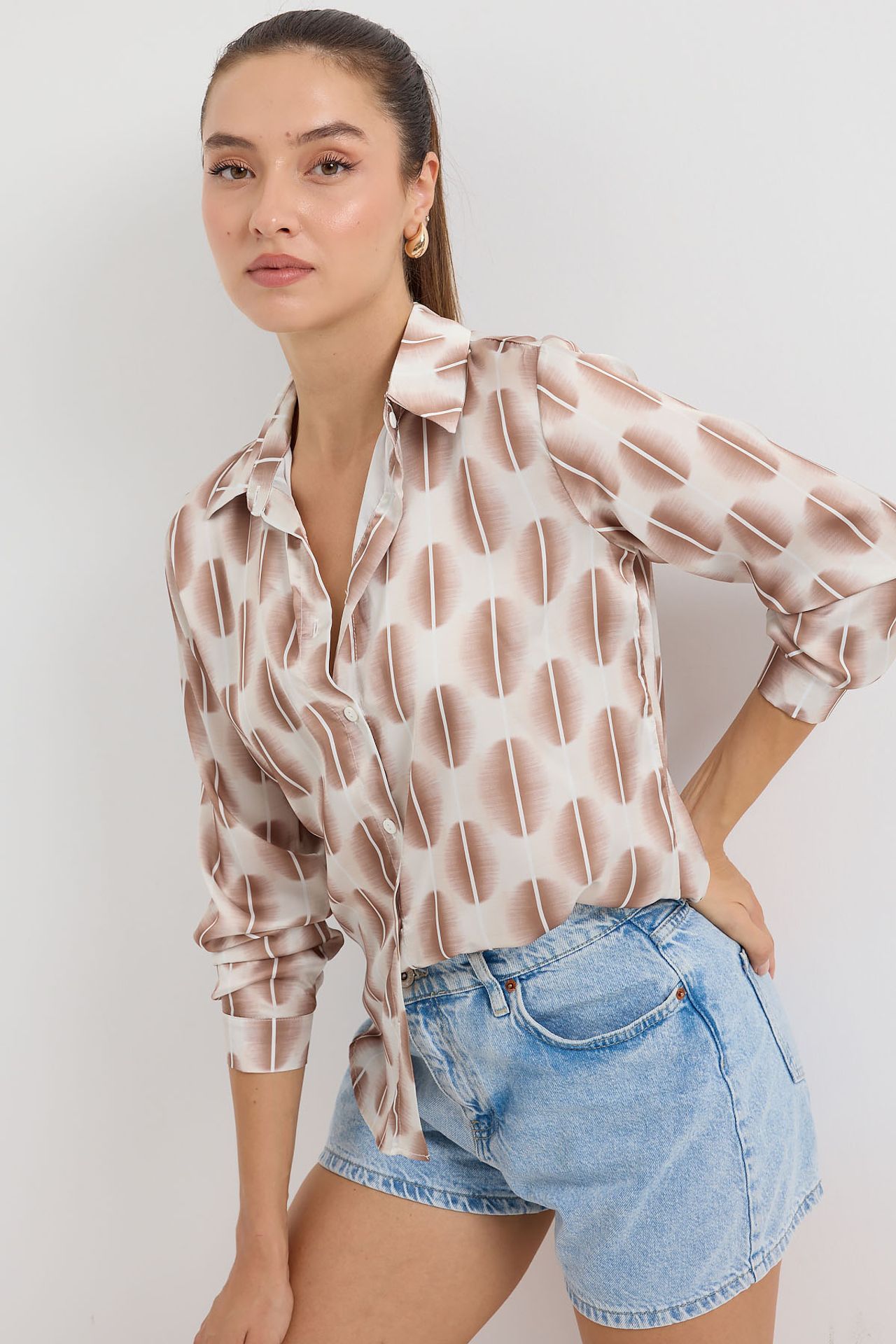 BDART Satin Woven Button Shirt 4