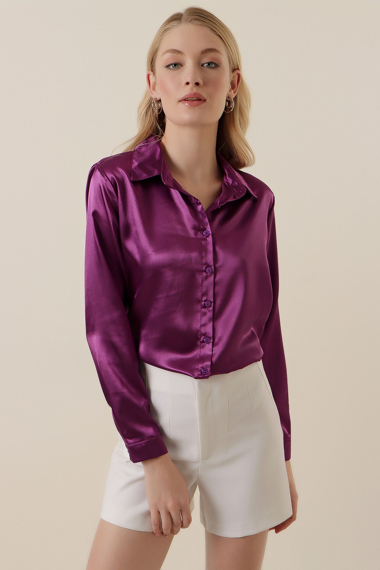 BDART Satin Woven Button Shirt