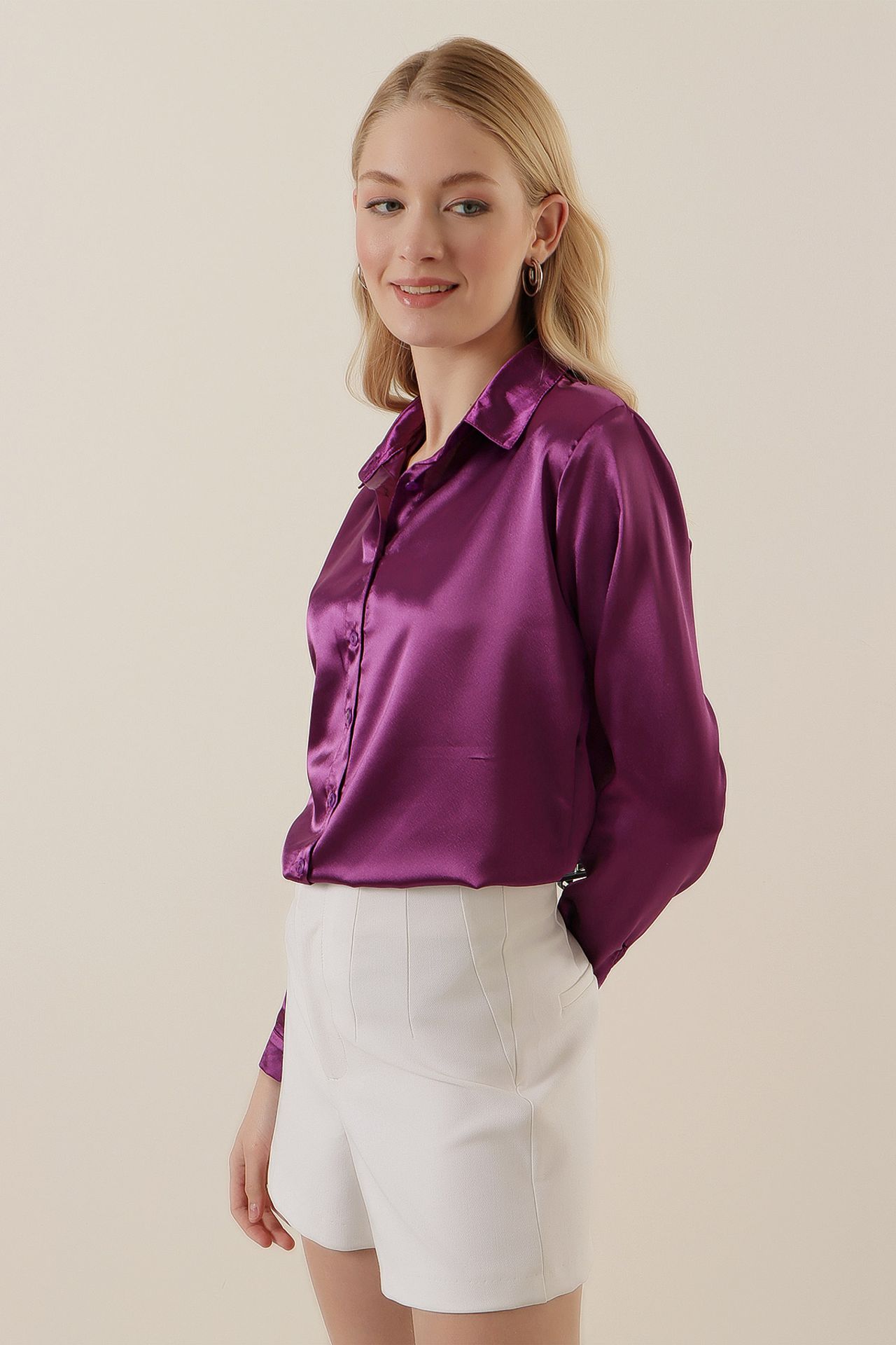 BDART Satin Woven Button Shirt