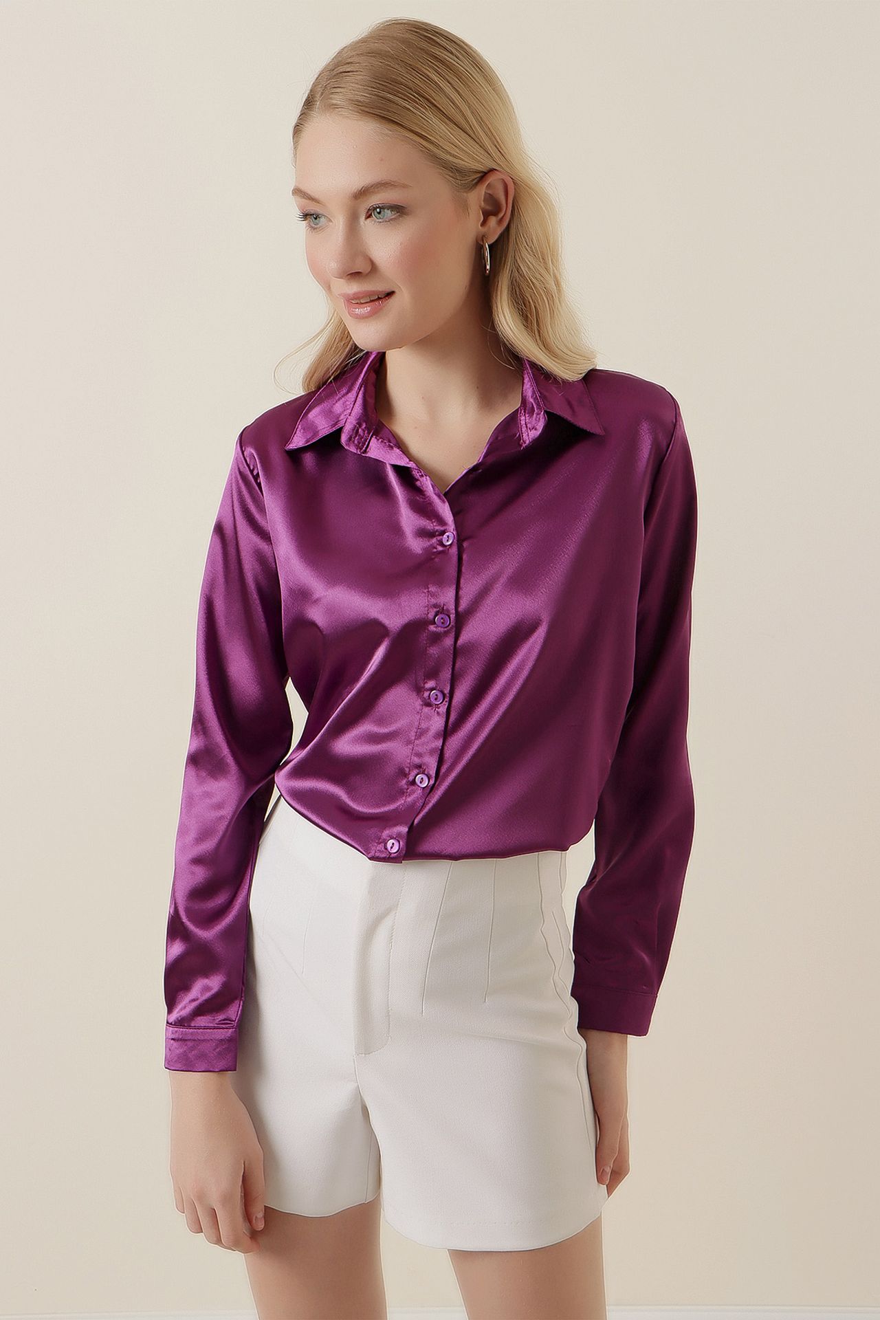 BDART Satin Woven Button Shirt