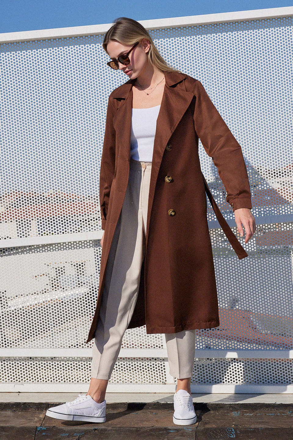 オンブレチェック DOUBLE-BREASTED JACKET(BROWN) 20220412-015-BROWN-02__54674.