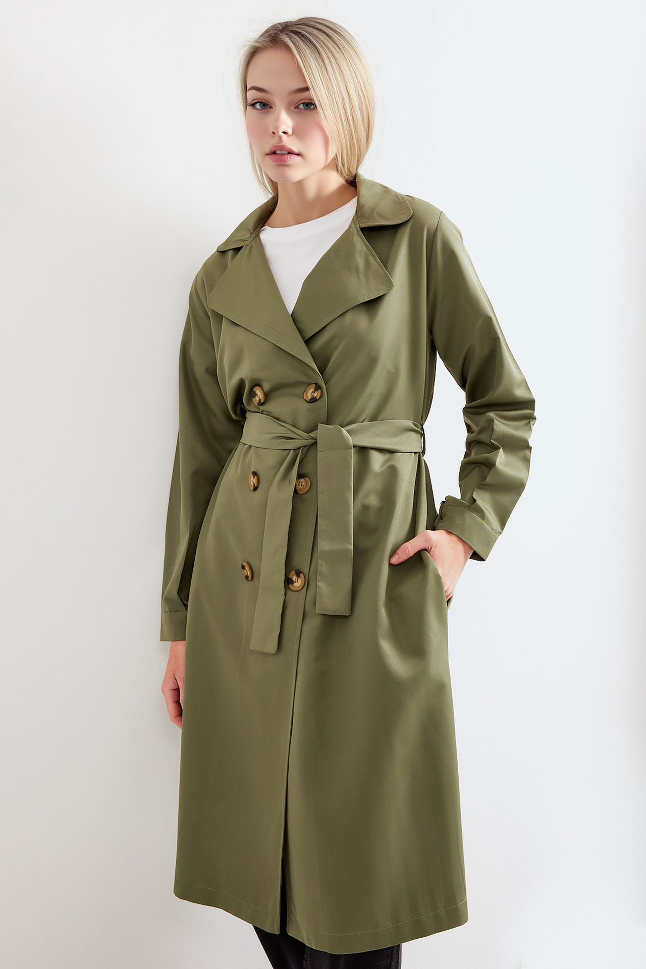 BDART Belted Long Trench Coat