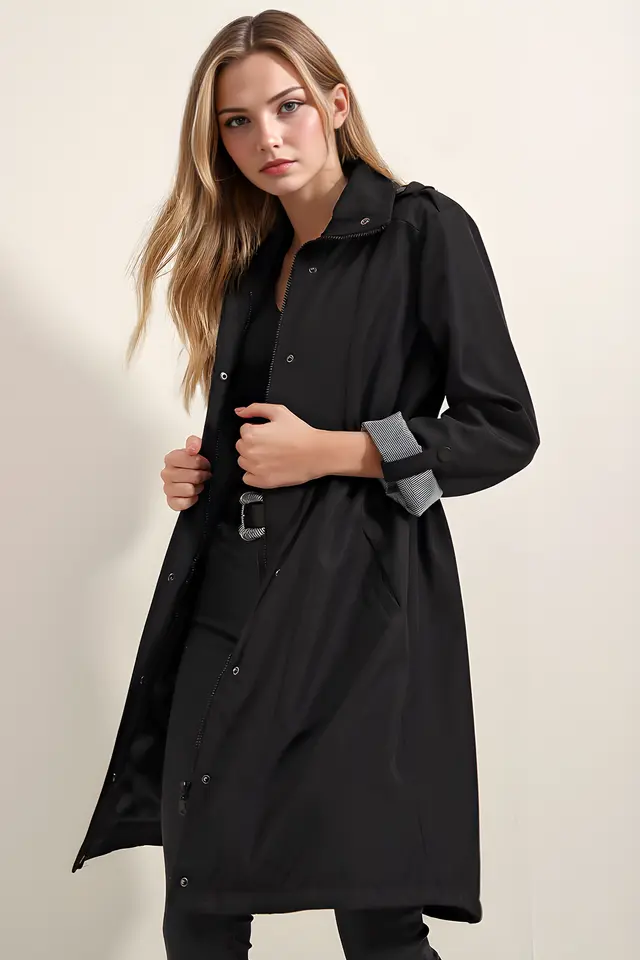 BDART Long Shawl Collar Buttoned Trench Coat