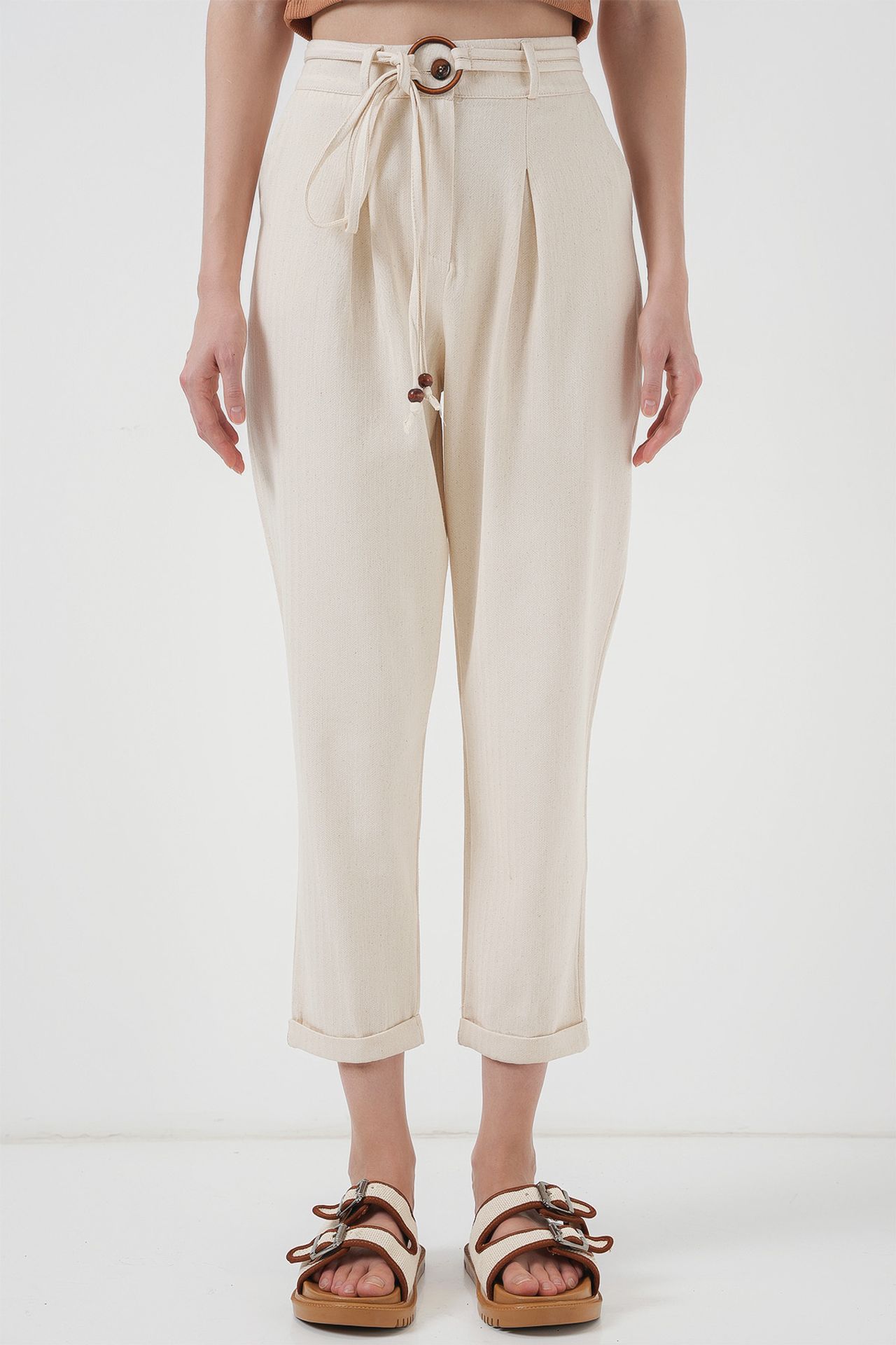 BDART Ankle Length Relaxed Fit Pants with Bow Tie 3