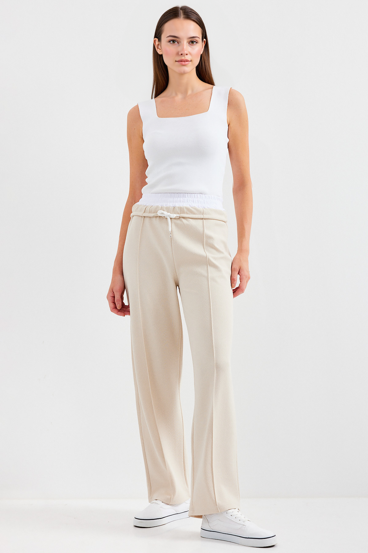 BDART Textured Cropped Wide Leg Jogger Pants 2