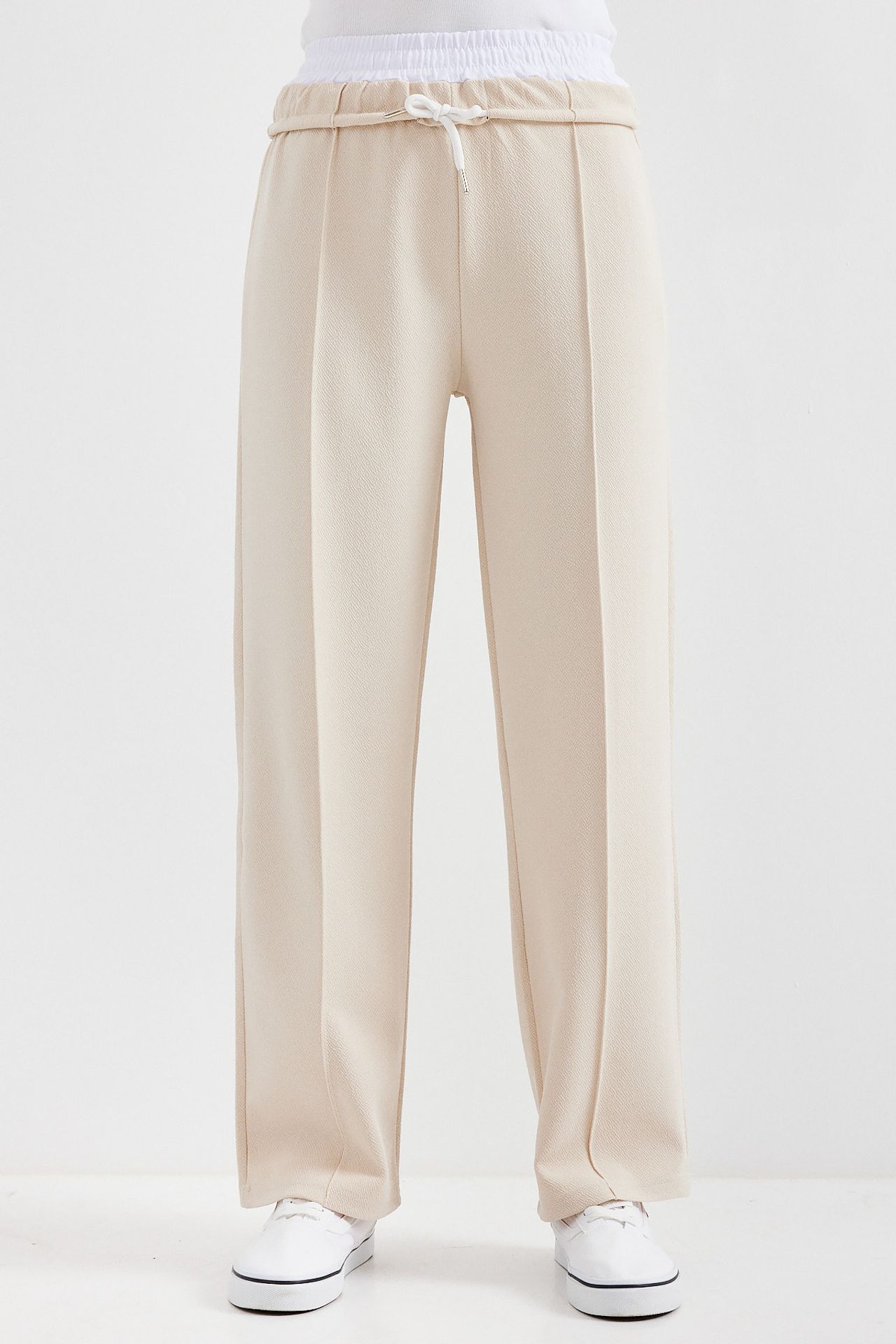 BDART Textured Cropped Wide Leg Jogger Pants 3